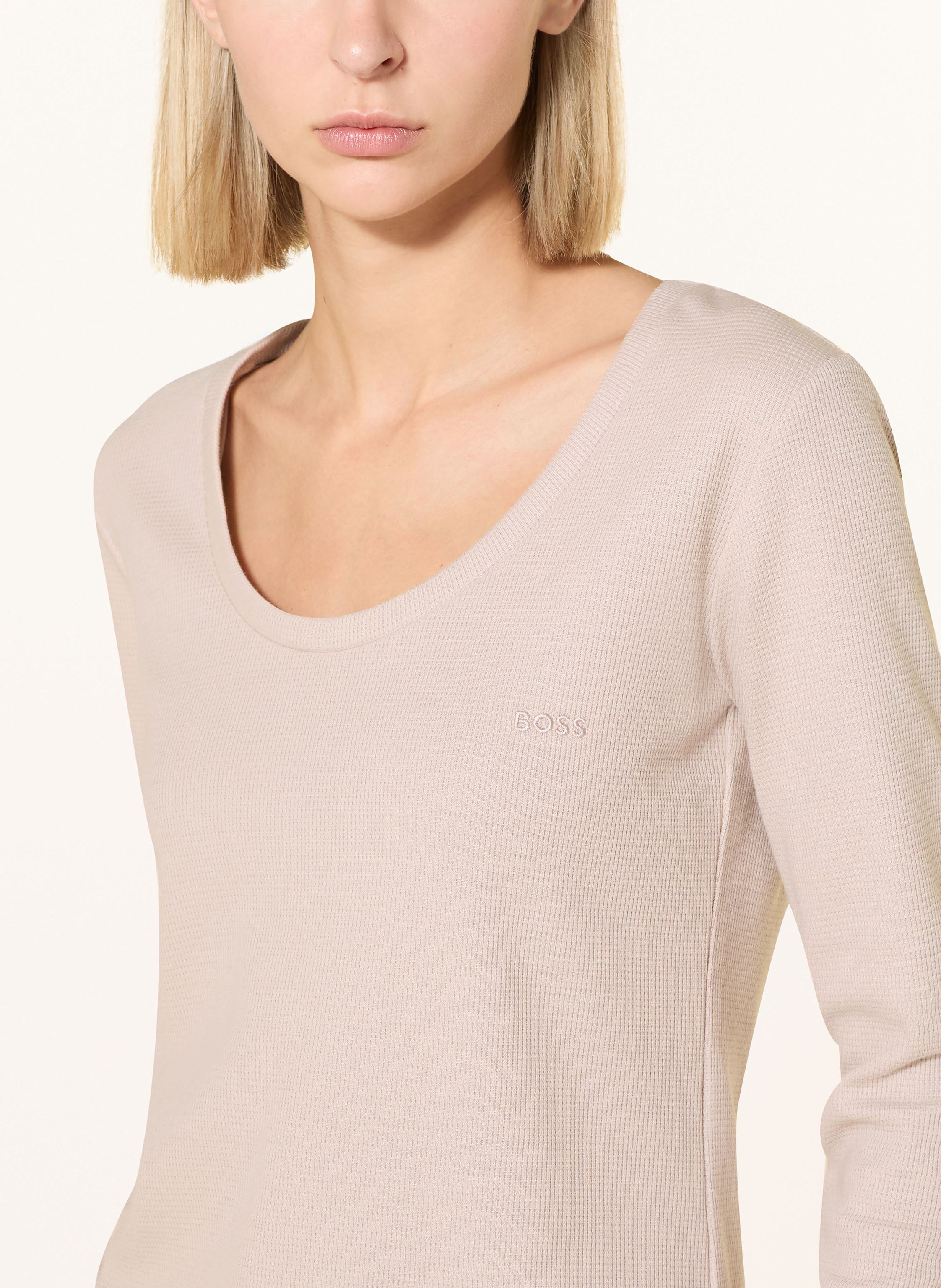 Thumbnail - Boss Schlafshirt Waffle beige