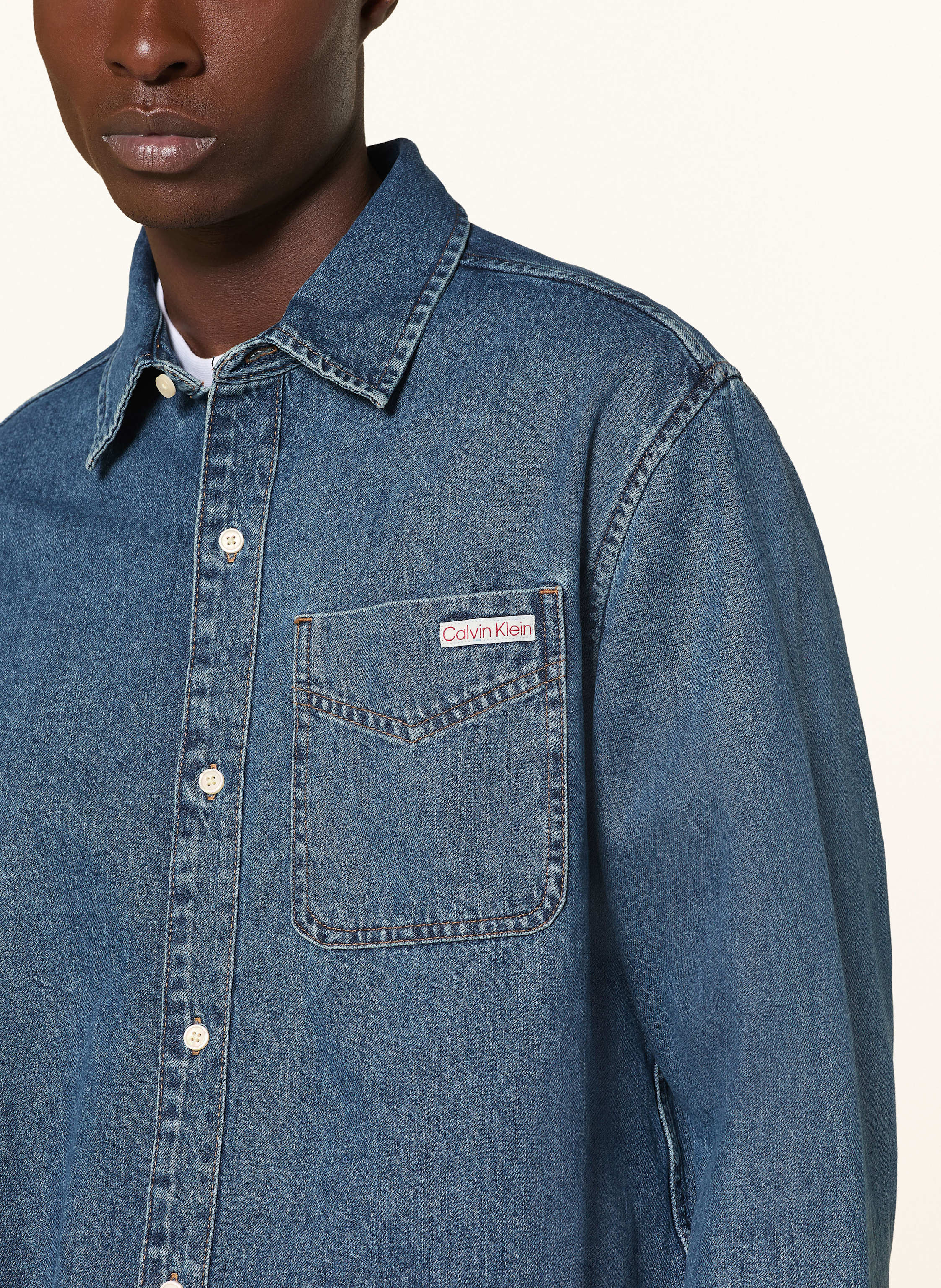 Thumbnail - Calvin Klein Jeans Jeans-Overshirt blau
