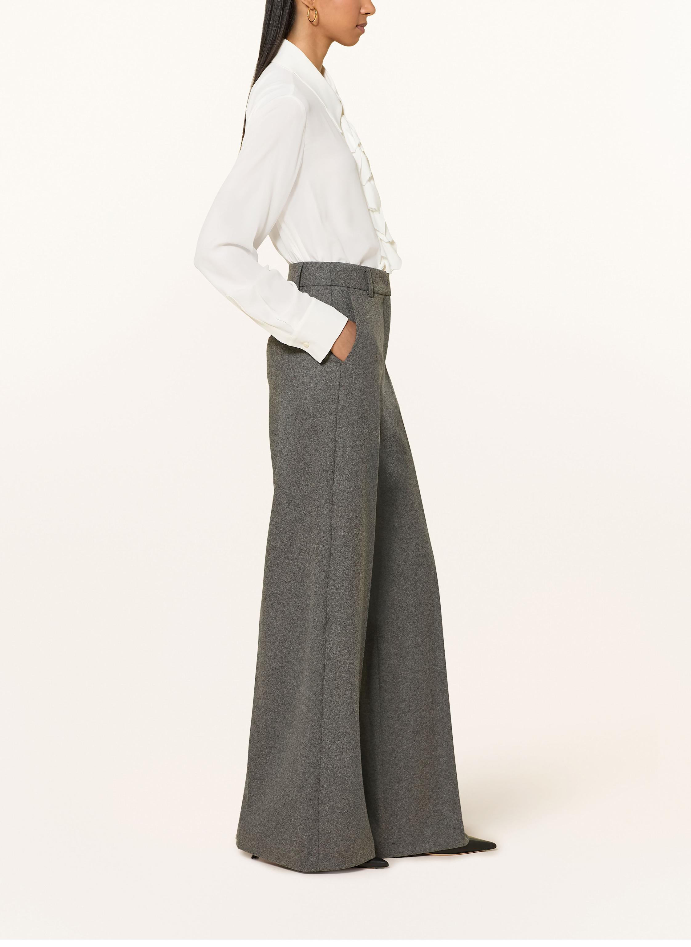 Thumbnail - Luisa Cerano Marlenehose Aus Flanell grau