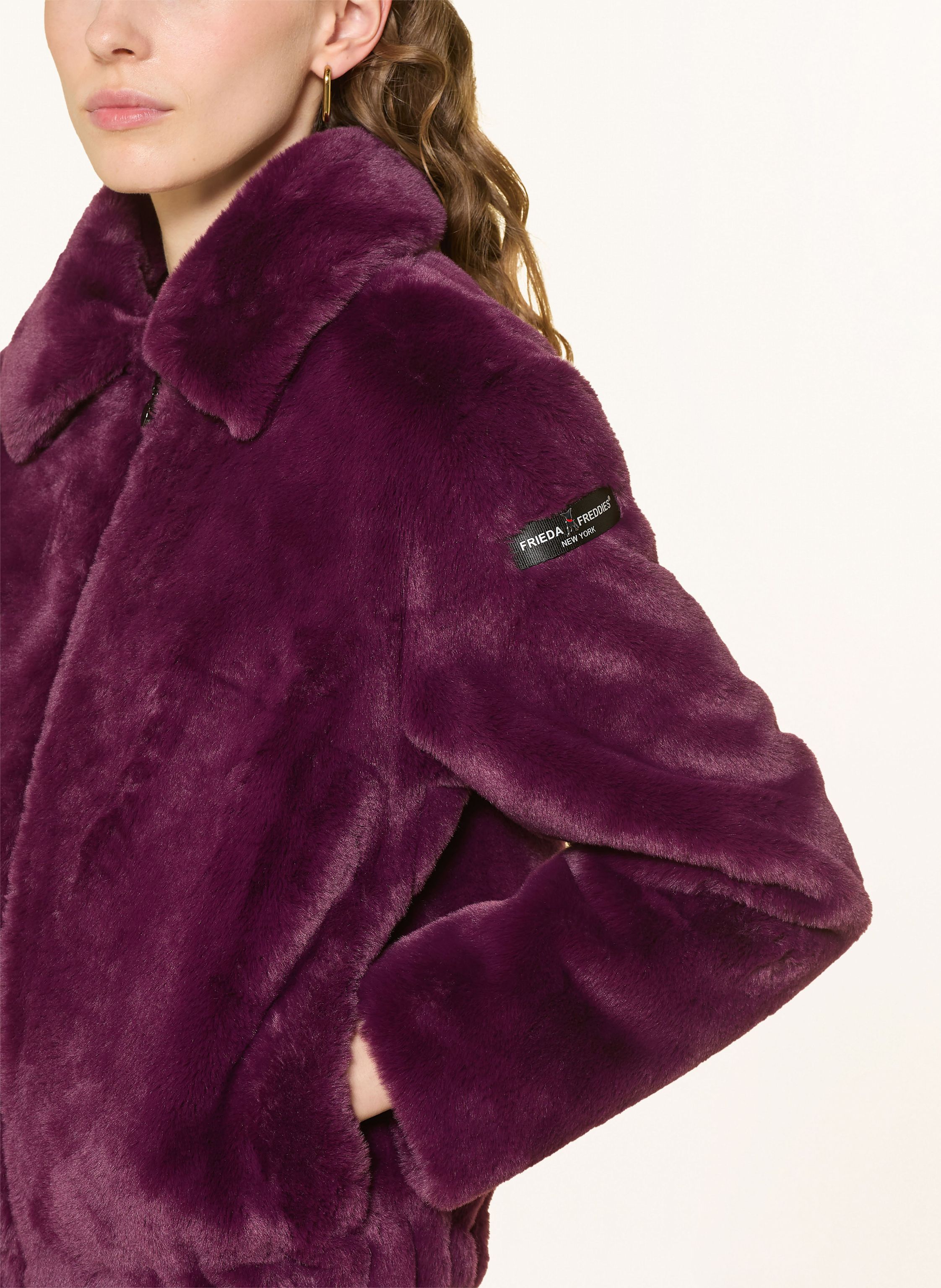 Thumbnail - Frieda & Freddies Kunstfell-Jacke Xavy lila