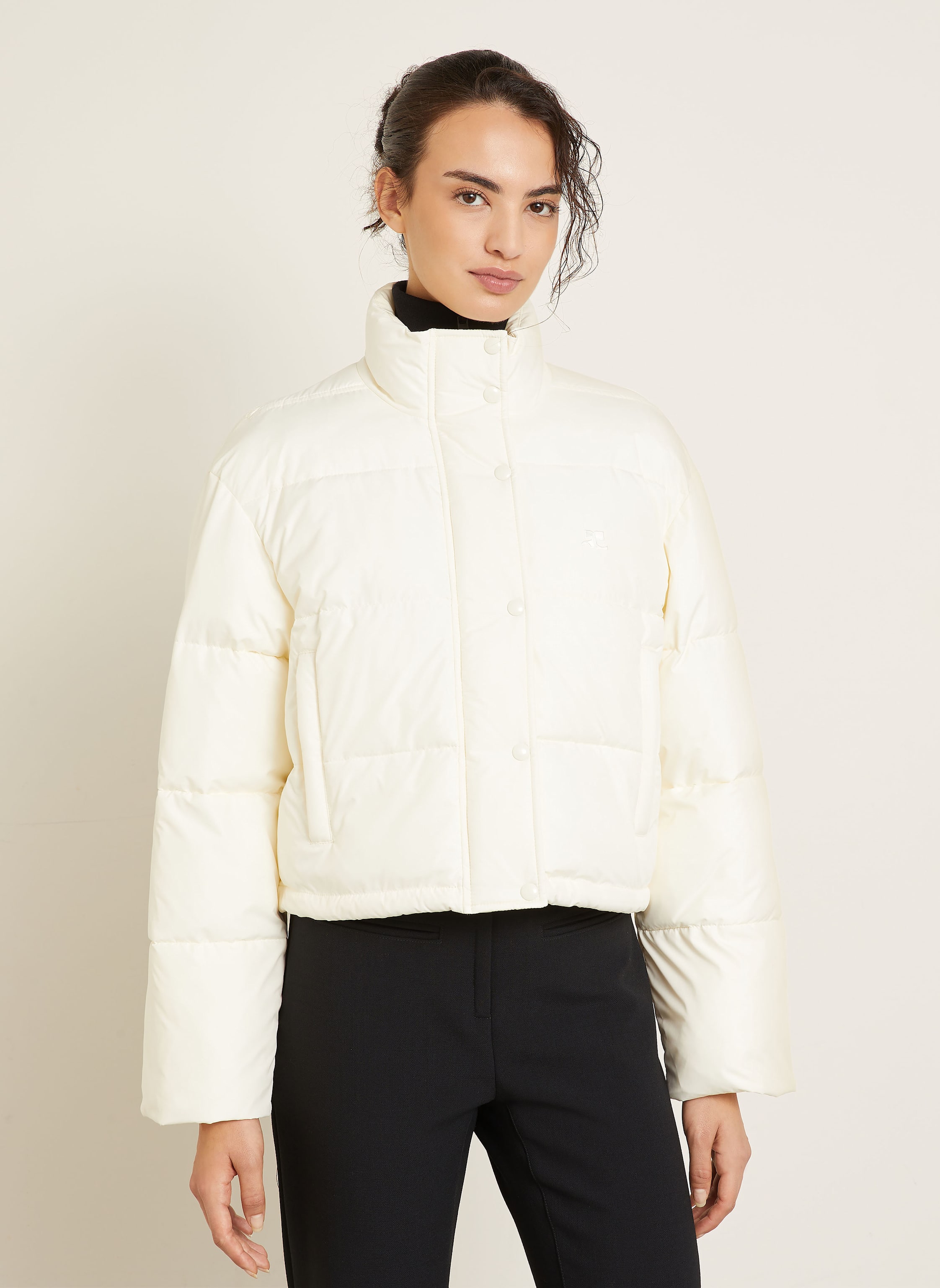 Thumbnail - Courrèges Steppjacke weiss