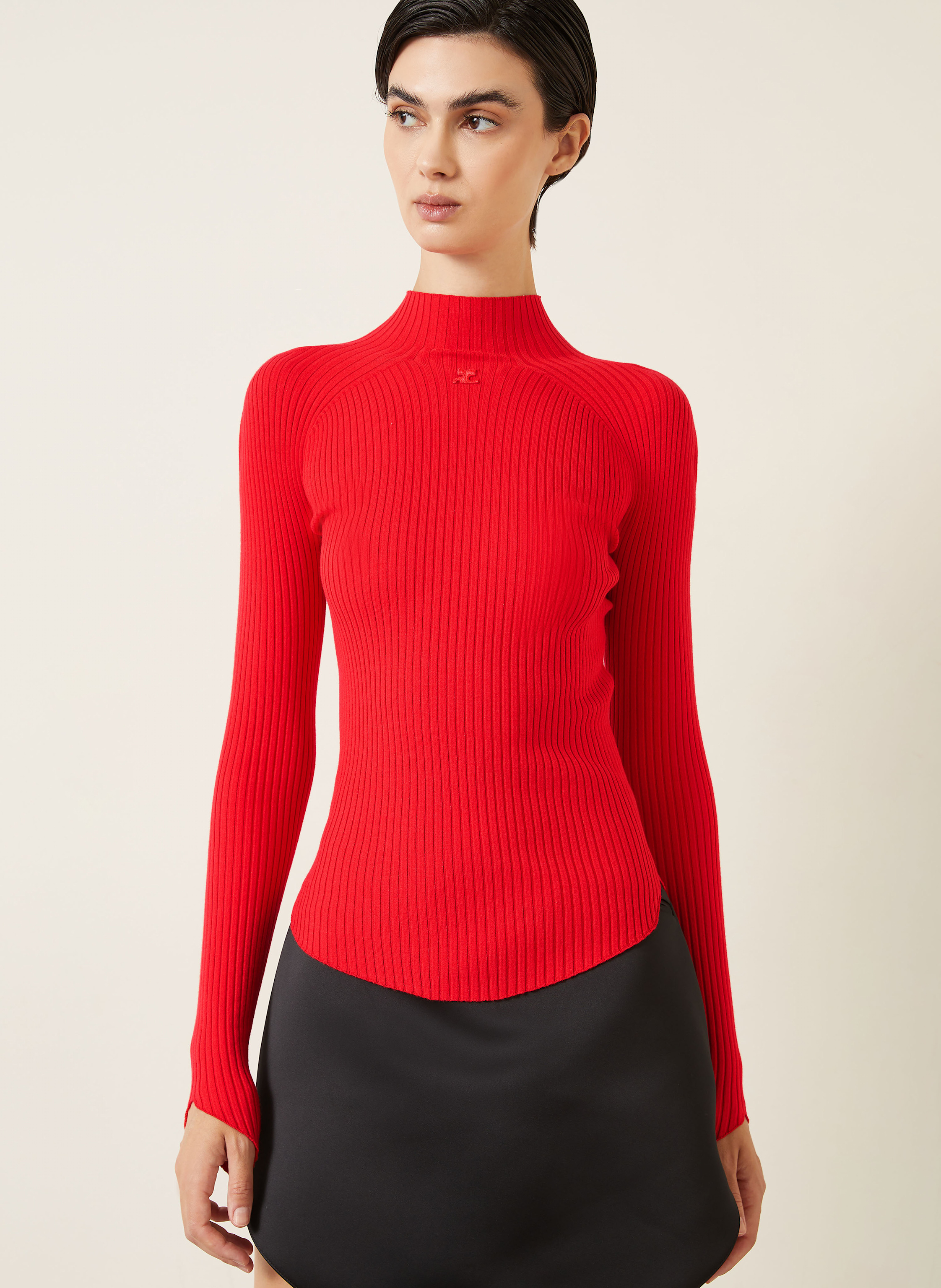 Thumbnail - Courrèges Pullover rot