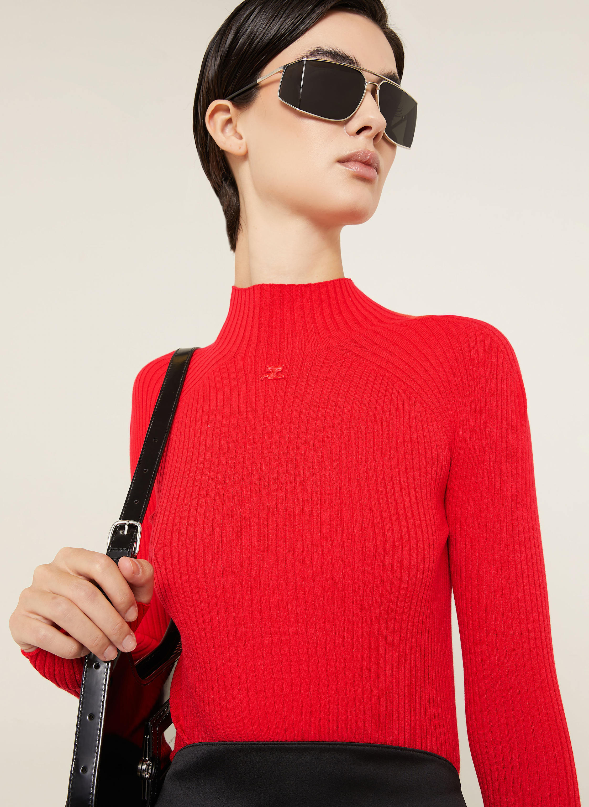 Thumbnail - Courrèges Pullover rot