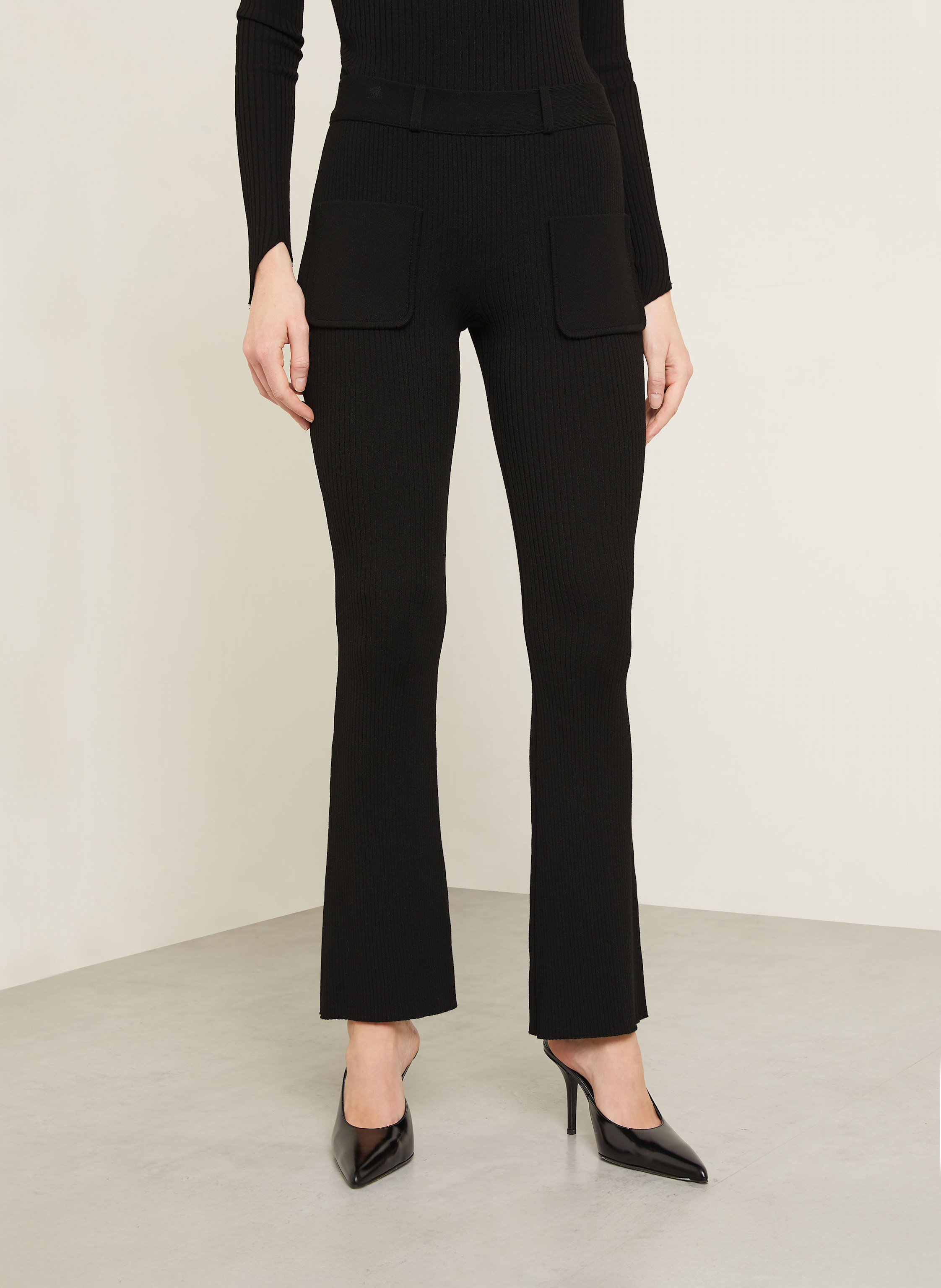 Thumbnail - Courrèges Jerseyhose schwarz