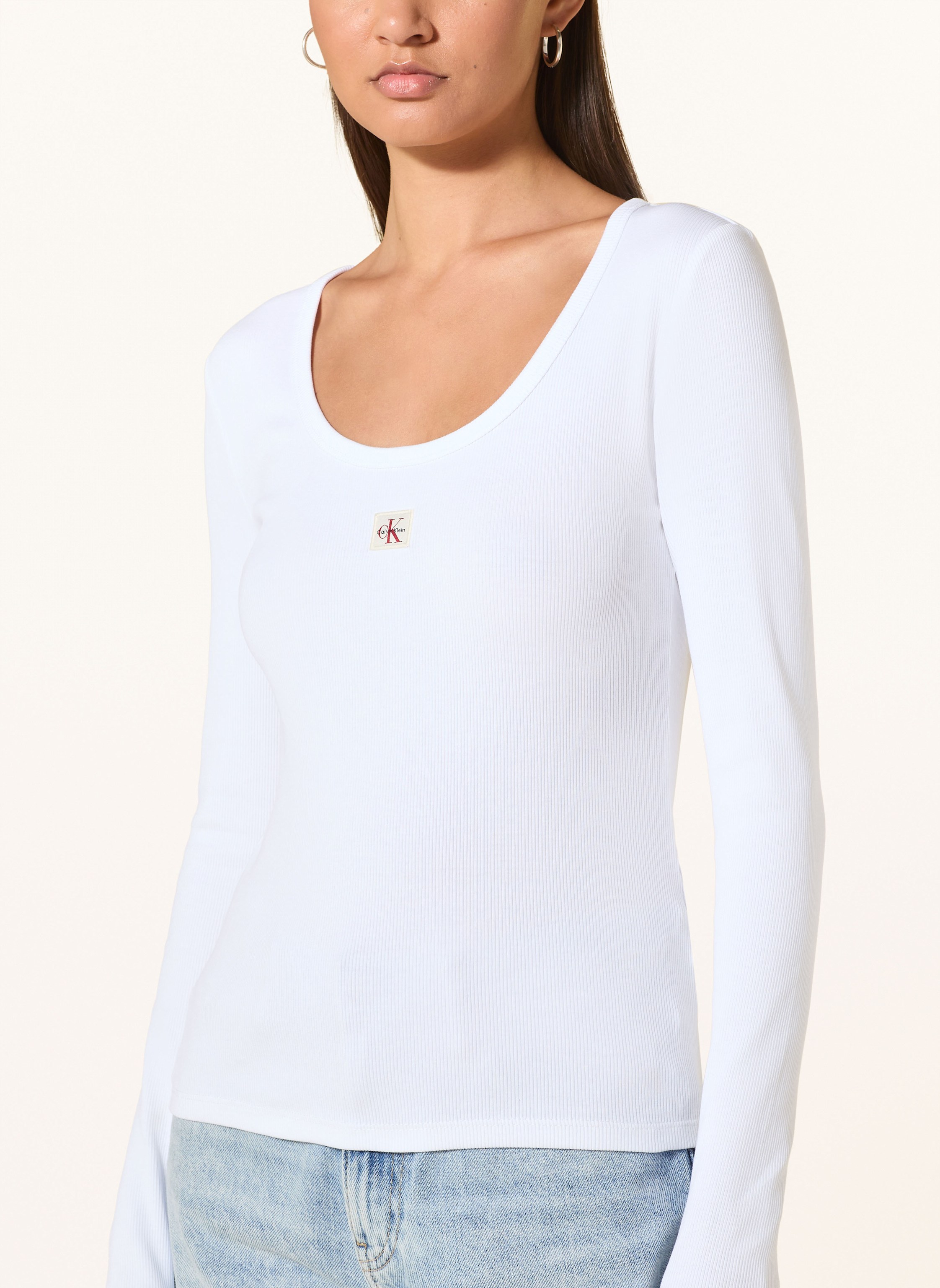 Thumbnail - Calvin Klein Jeans Longsleeve weiss