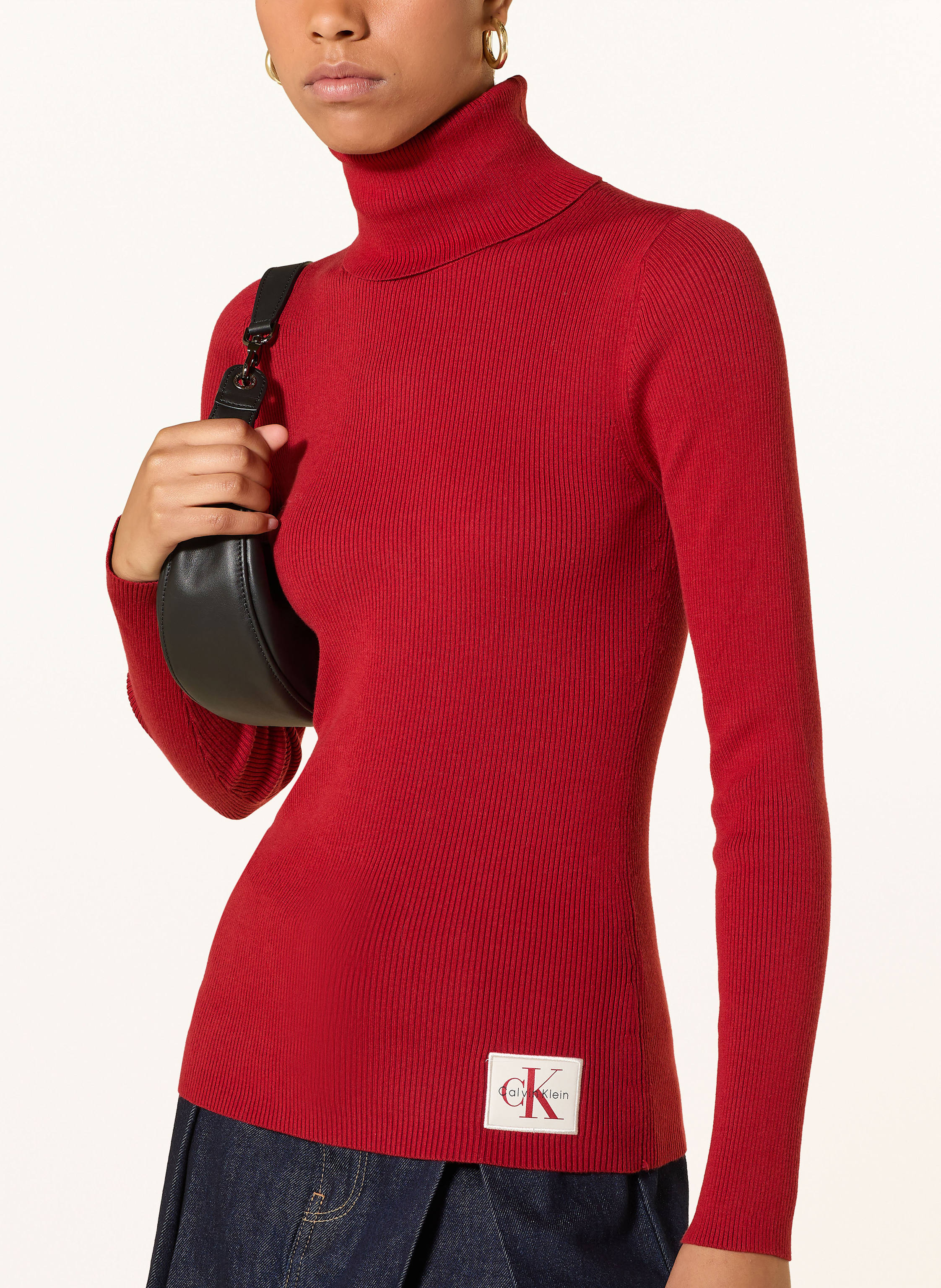Thumbnail - Calvin Klein Jeans Rollkragenpullover rot