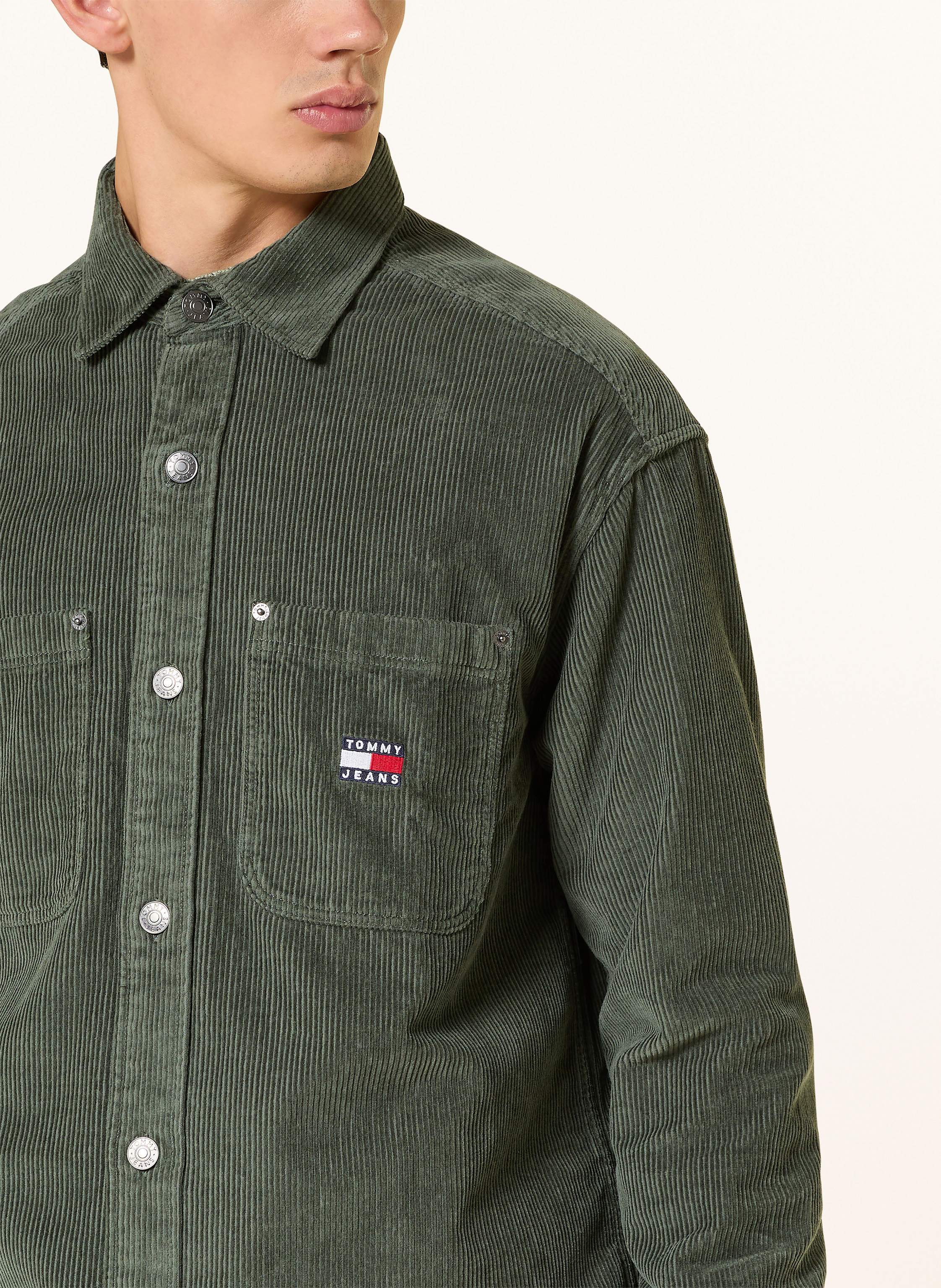 Thumbnail - Tommy Jeans Cord-Overshirt gruen
