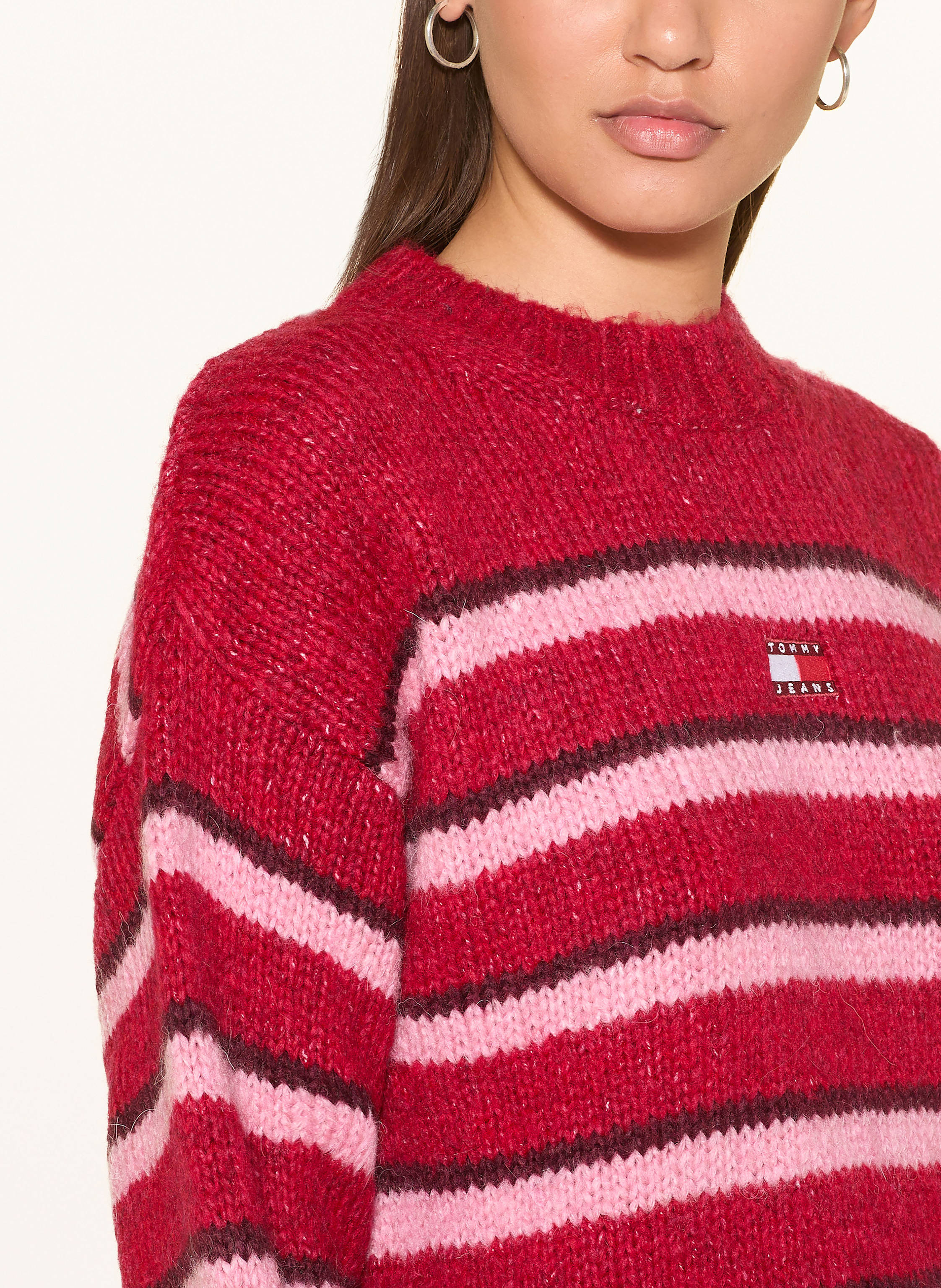 Thumbnail - Tommy Jeans Pullover rot