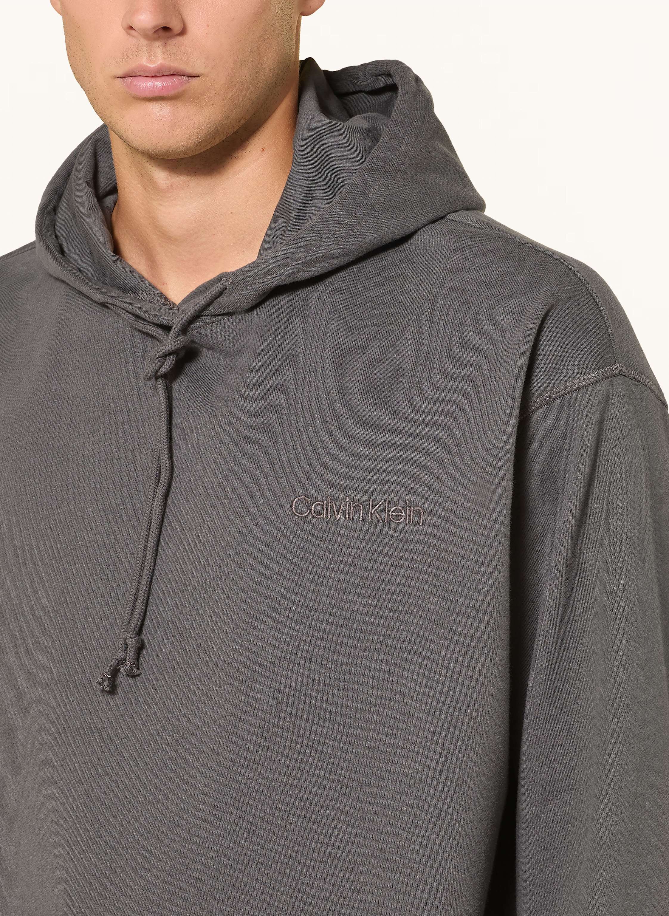 Thumbnail - Calvin Klein Lounge-Hoodie Cotton Terry Blend grau