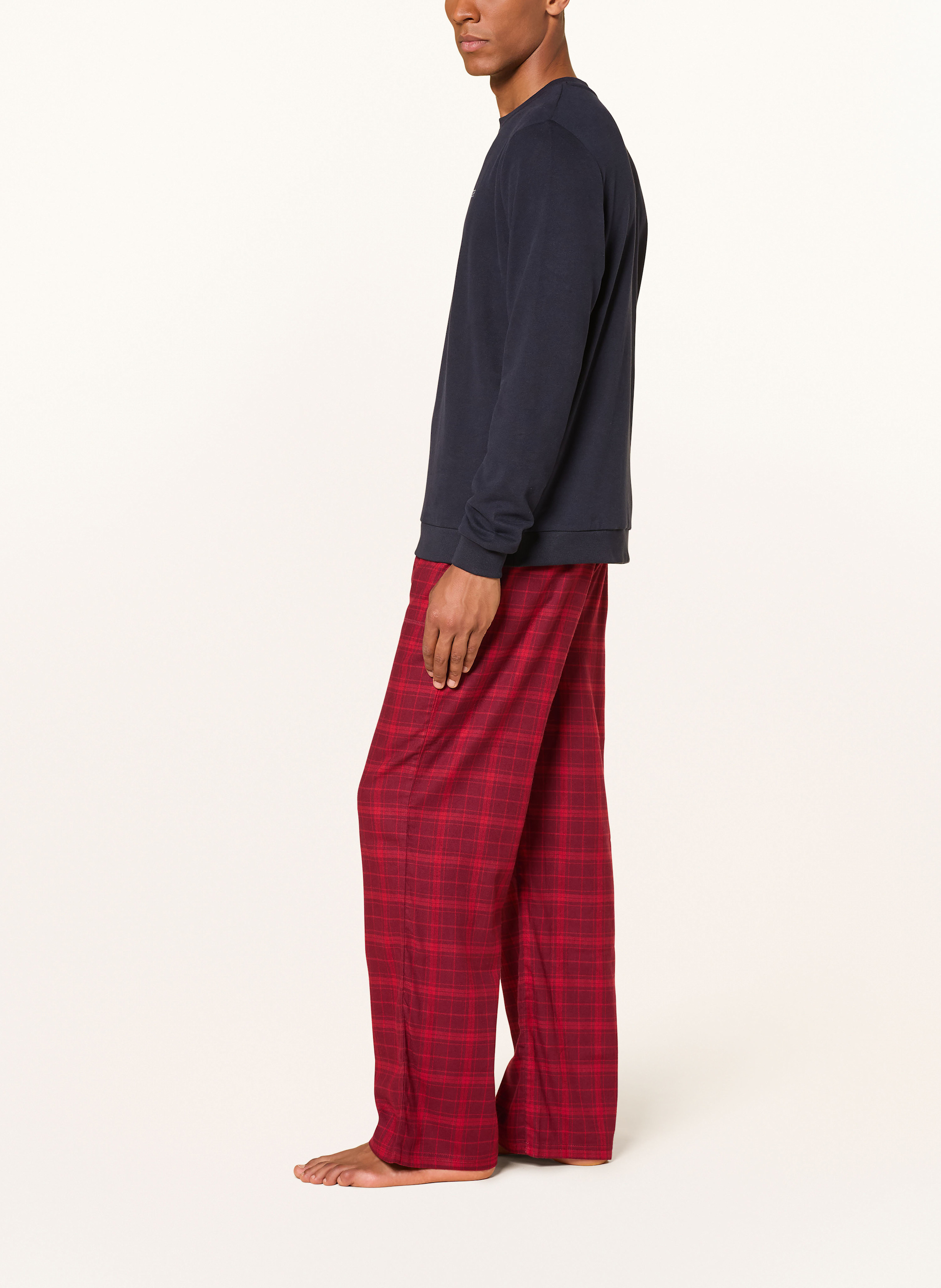 Thumbnail - Tommy Hilfiger Schlafhose Aus Flanell rot
