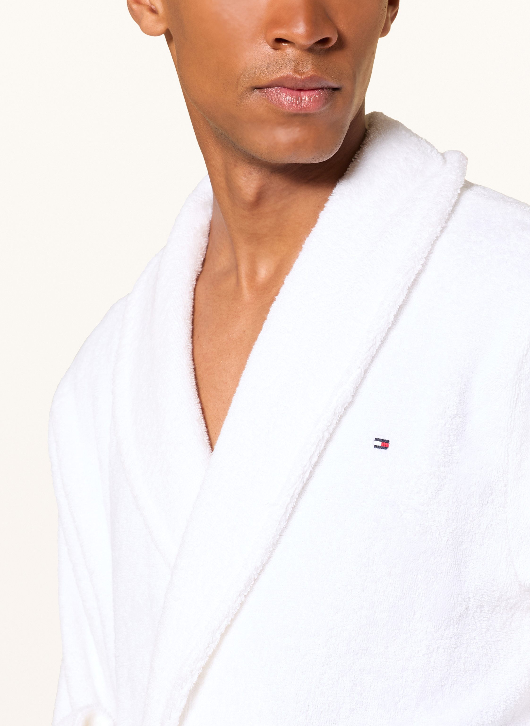 Thumbnail - Tommy Hilfiger Herren-Bademantel weiss