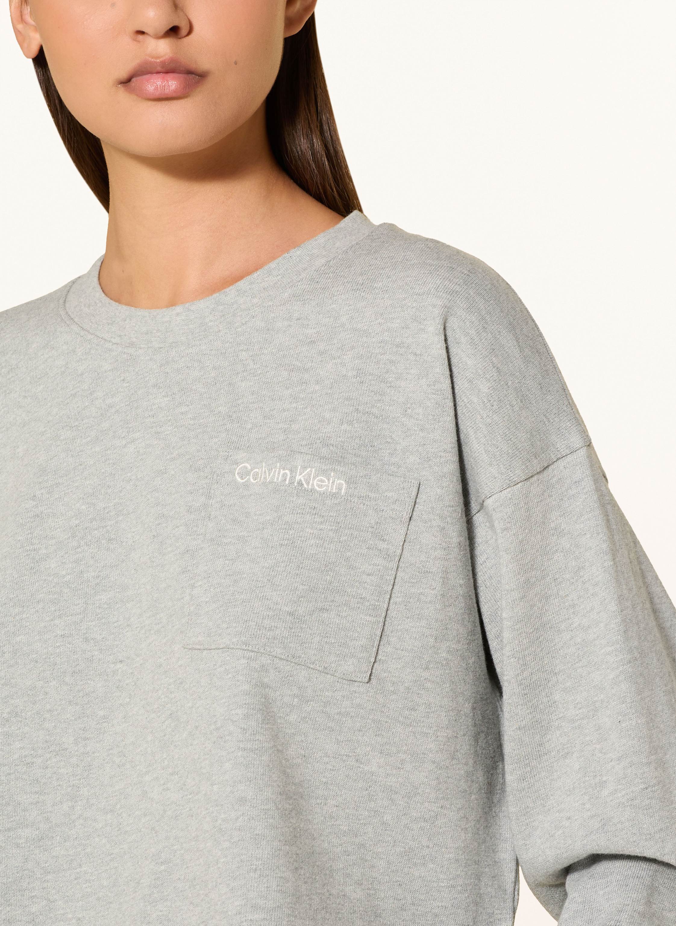 Thumbnail - Calvin Klein Lounge-Shirt Logo Cotton Jersey grau