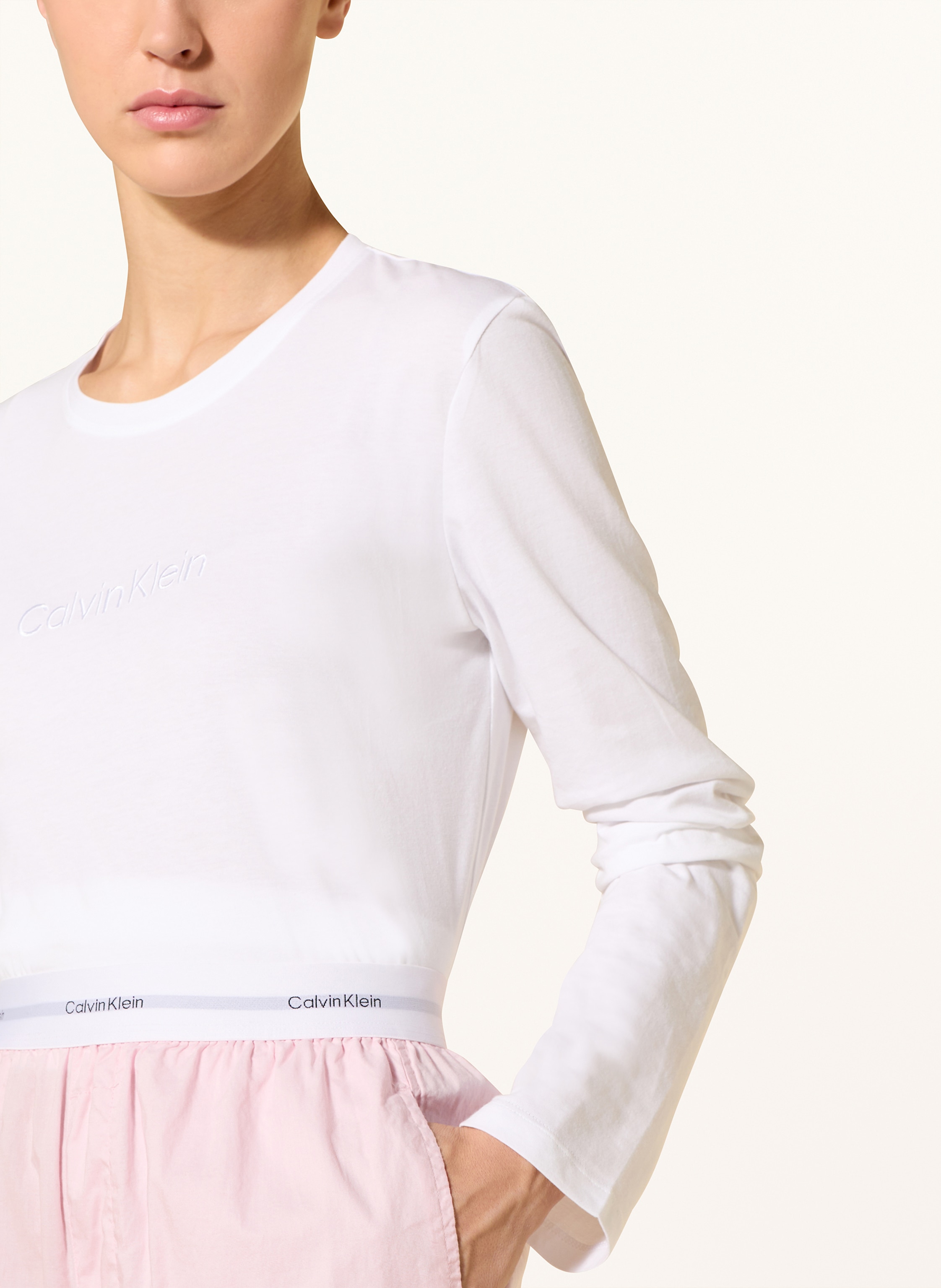 Thumbnail - Calvin Klein Schlafanzug Cotton Poplin rosa