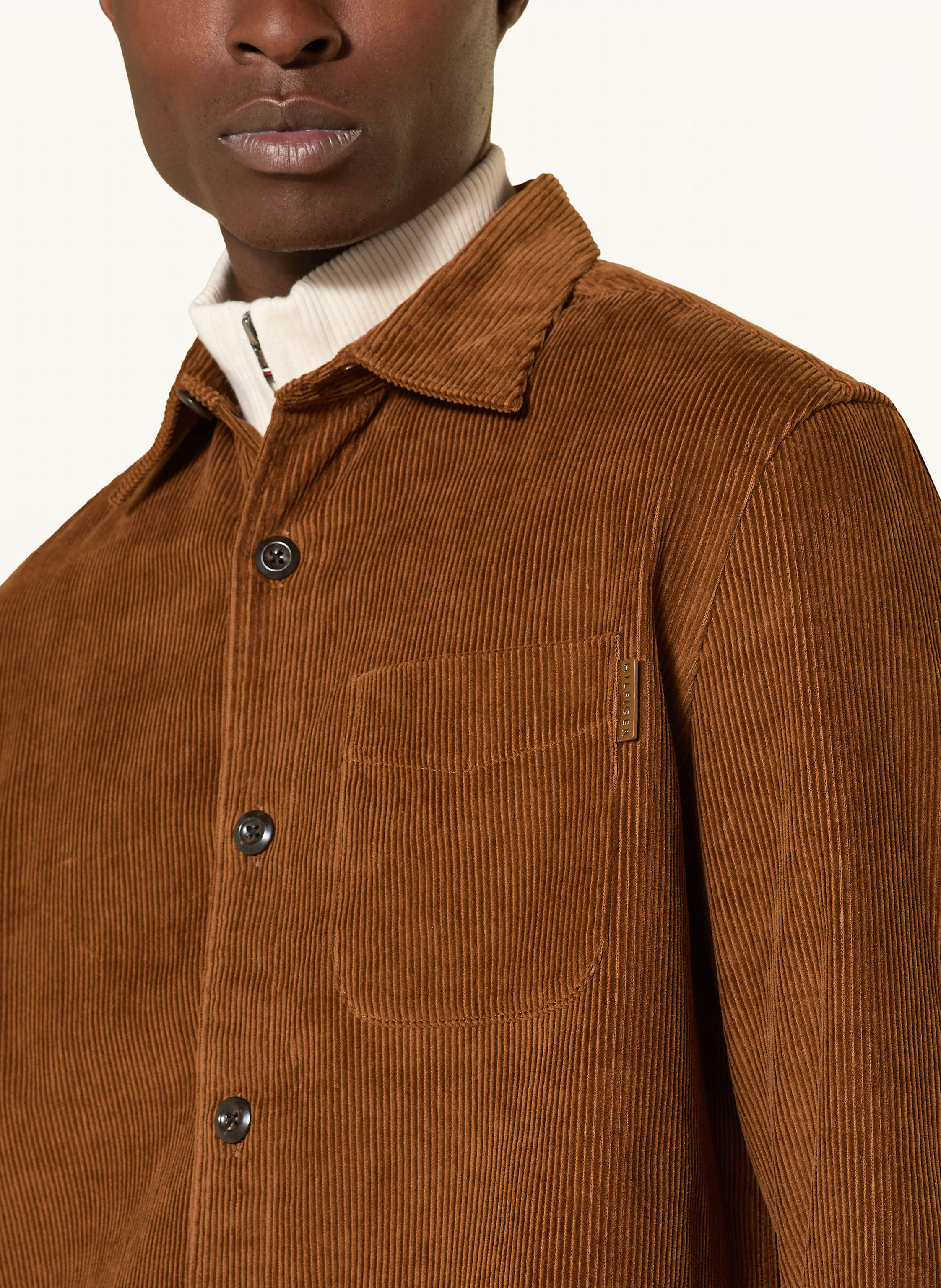 Thumbnail - Tommy Hilfiger Cord-Overshirt blau