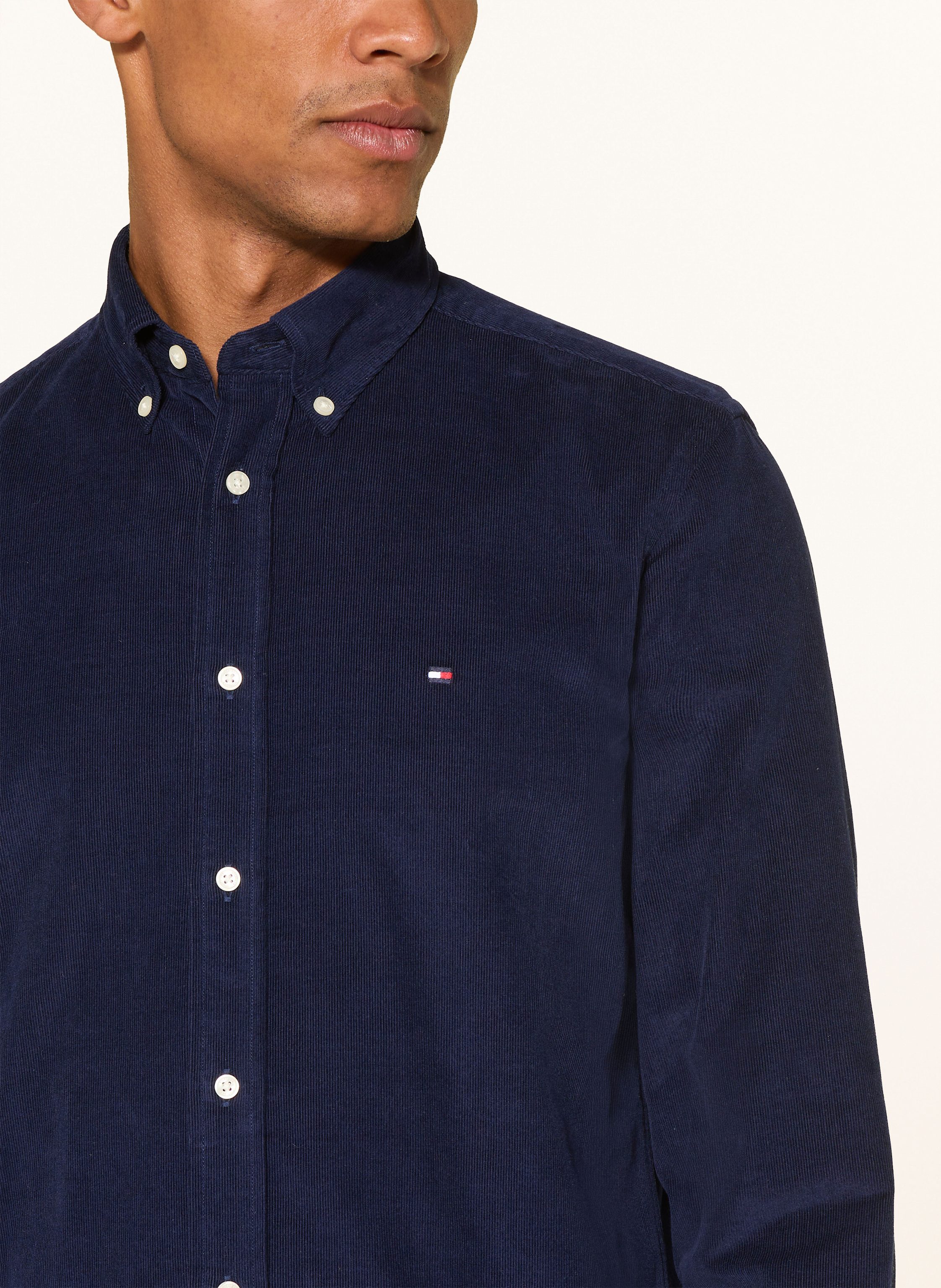 Thumbnail - Tommy Hilfiger Cordhemd Regular Fit blau