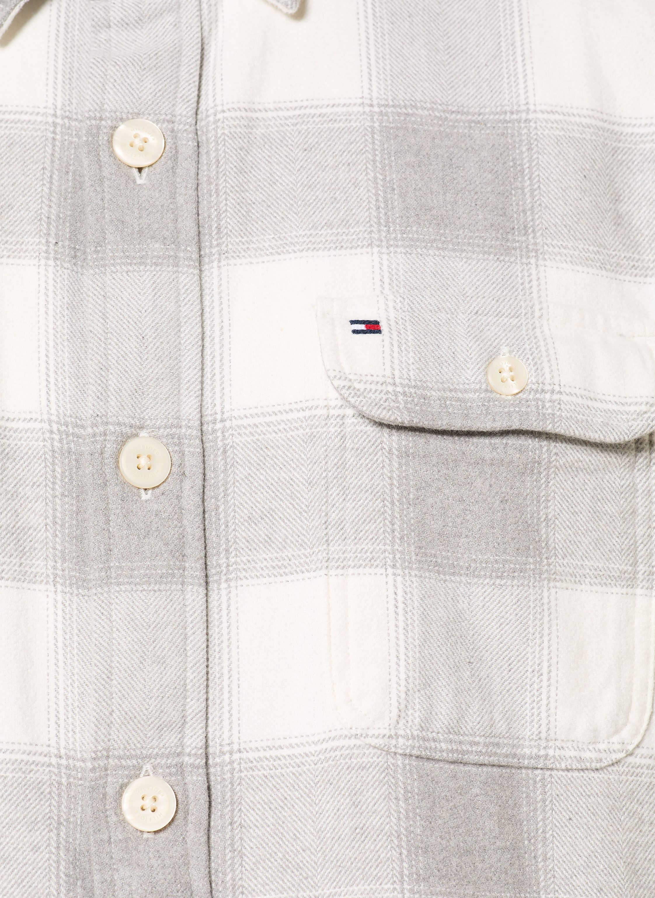 Thumbnail - Tommy Hilfiger Flanellhemd Relaxed Fit grau