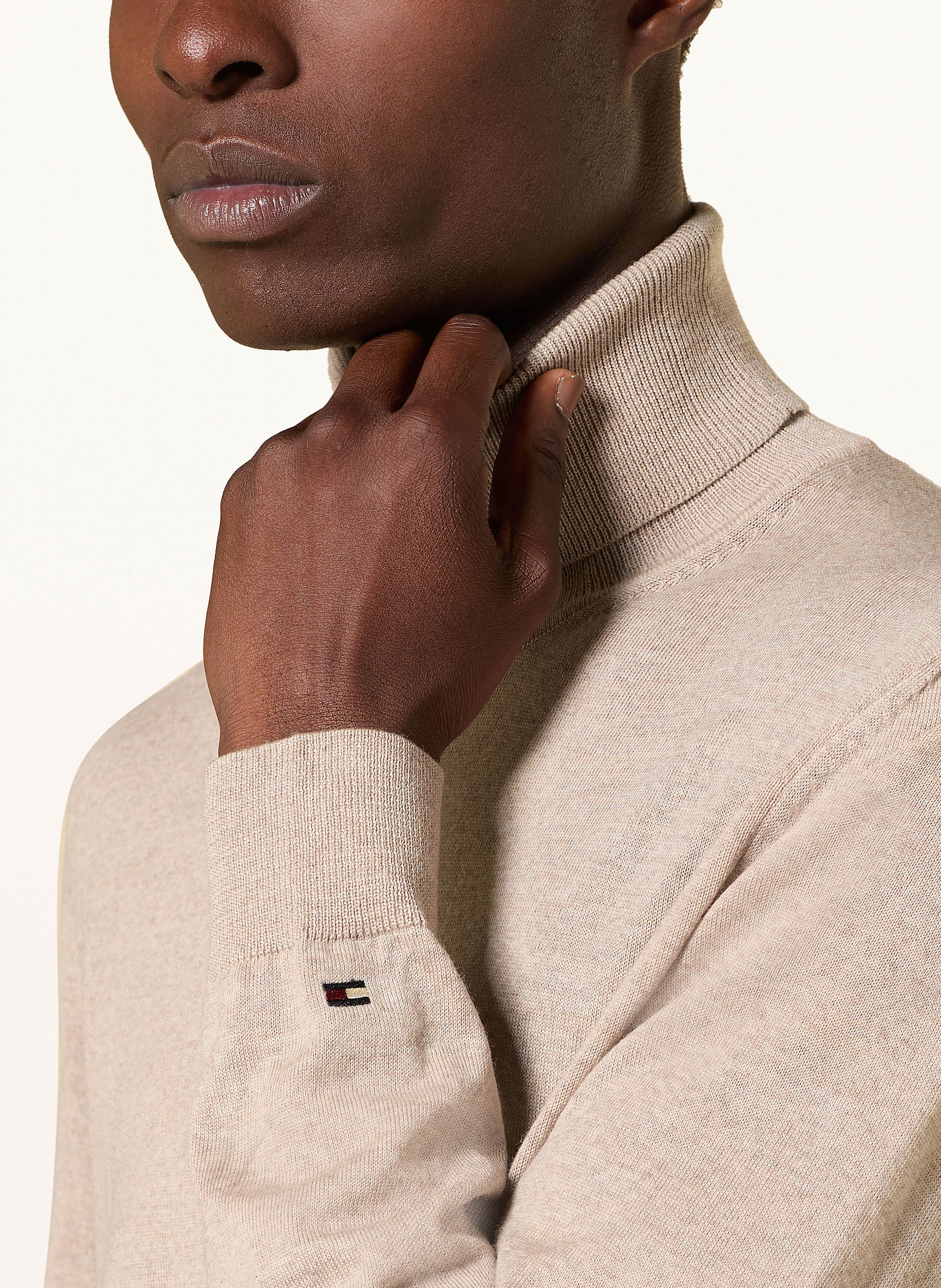 Thumbnail - Tommy Hilfiger Rollkragenpullover beige