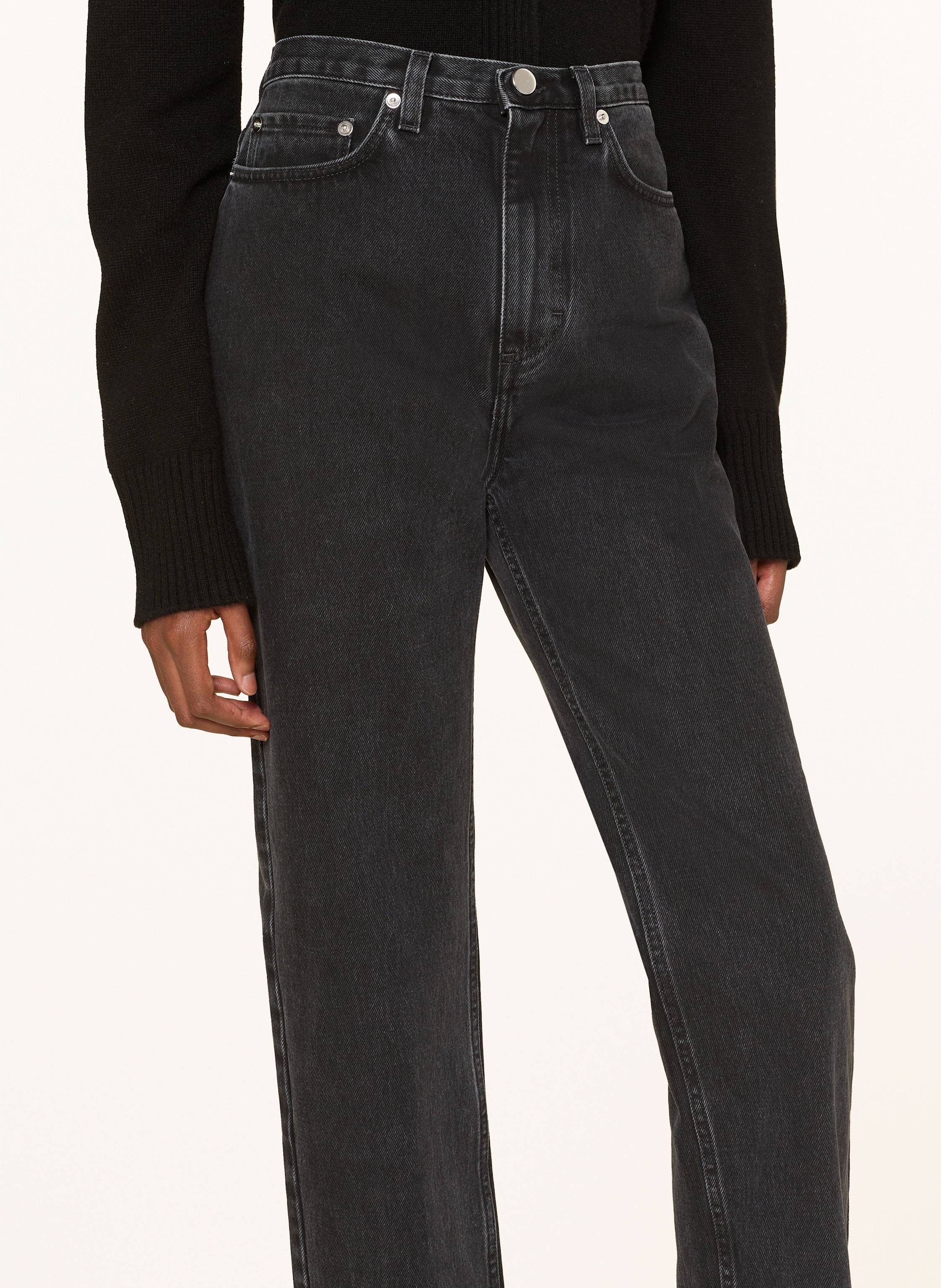 Thumbnail - Loulou De Saison Straight Jeans Jude grau