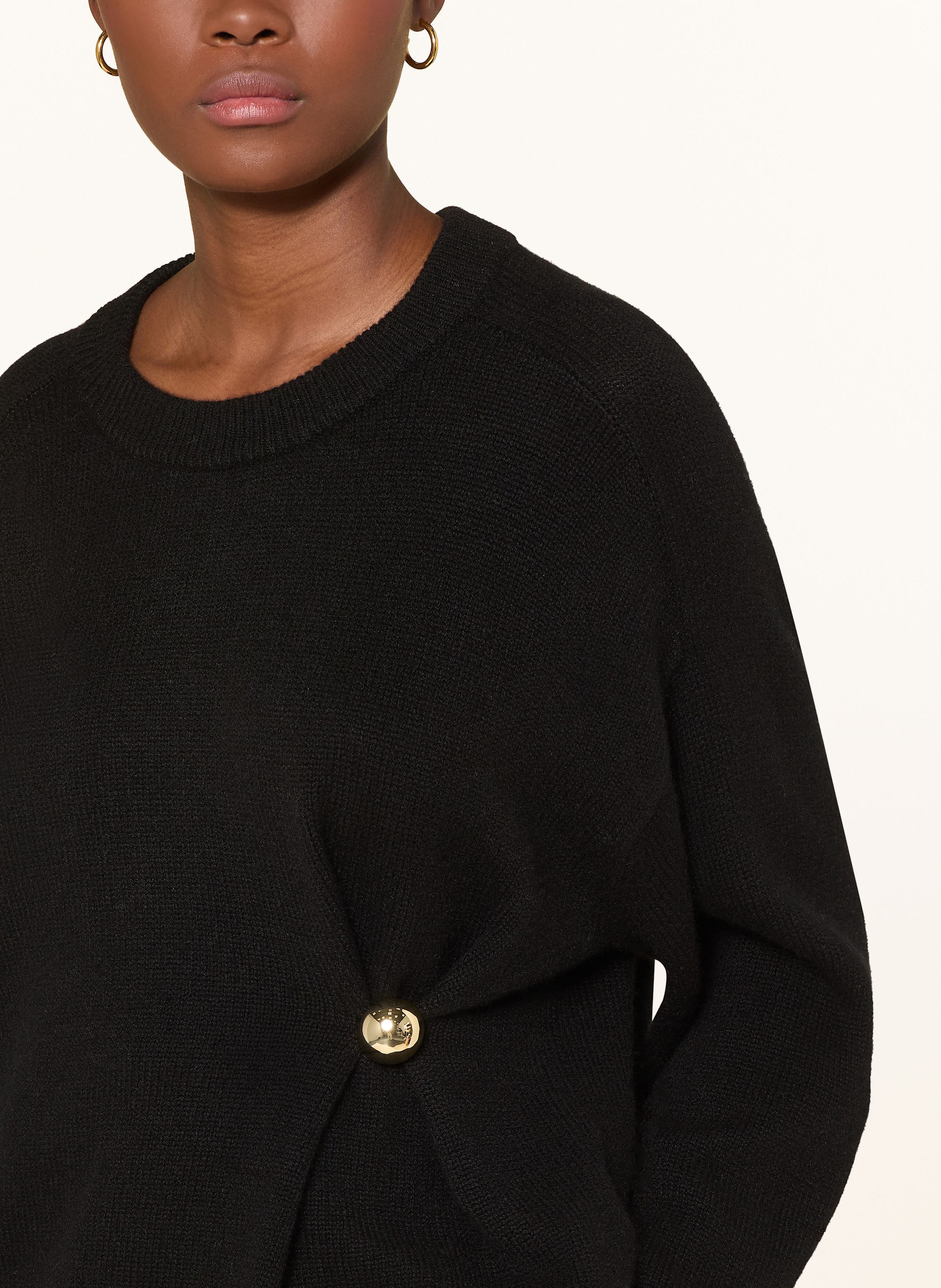 Thumbnail - Loulou De Saison Cashmere-Pullover Bill schwarz