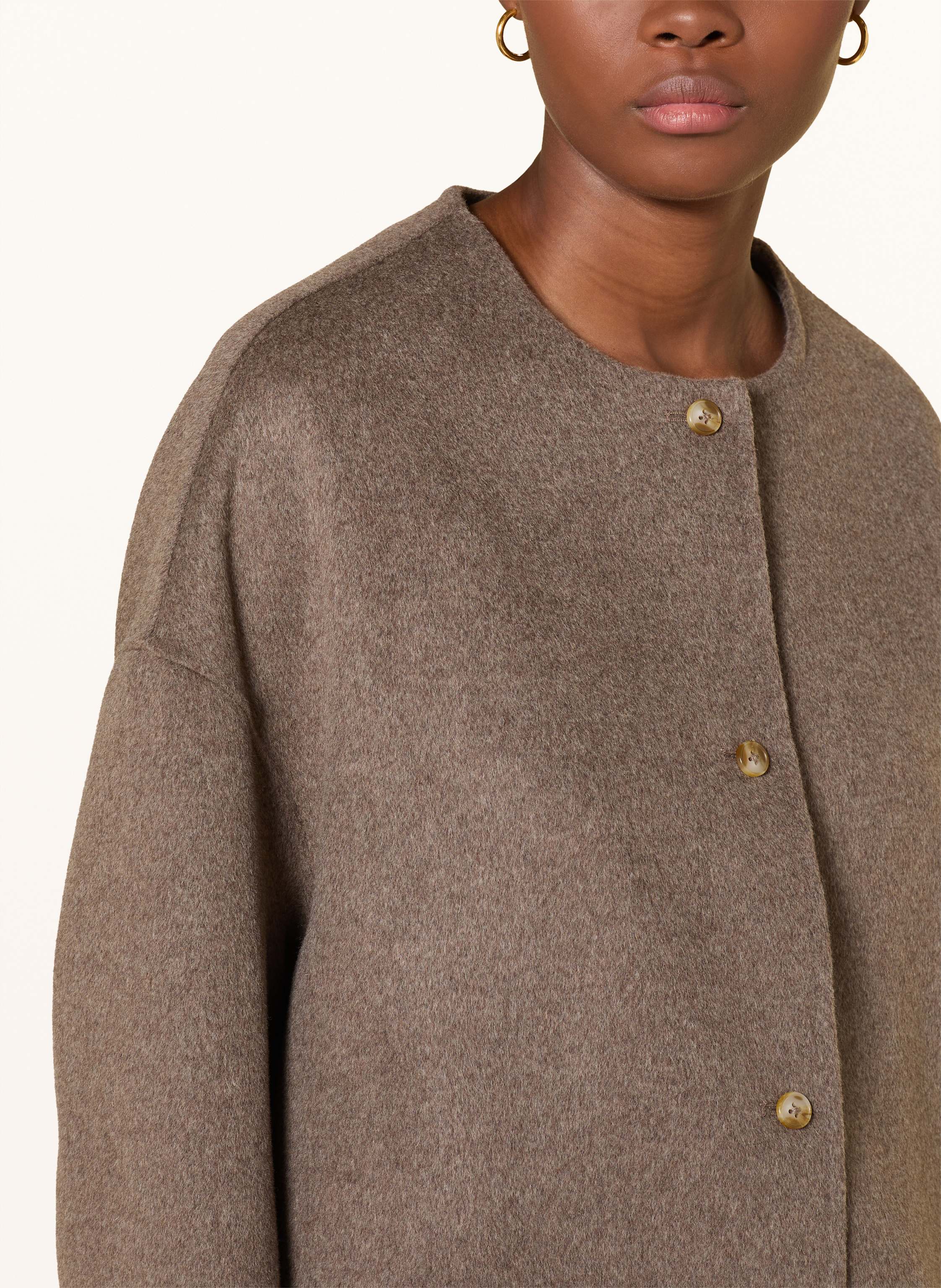 Thumbnail - Loulou De Saison Mantel Dunne beige