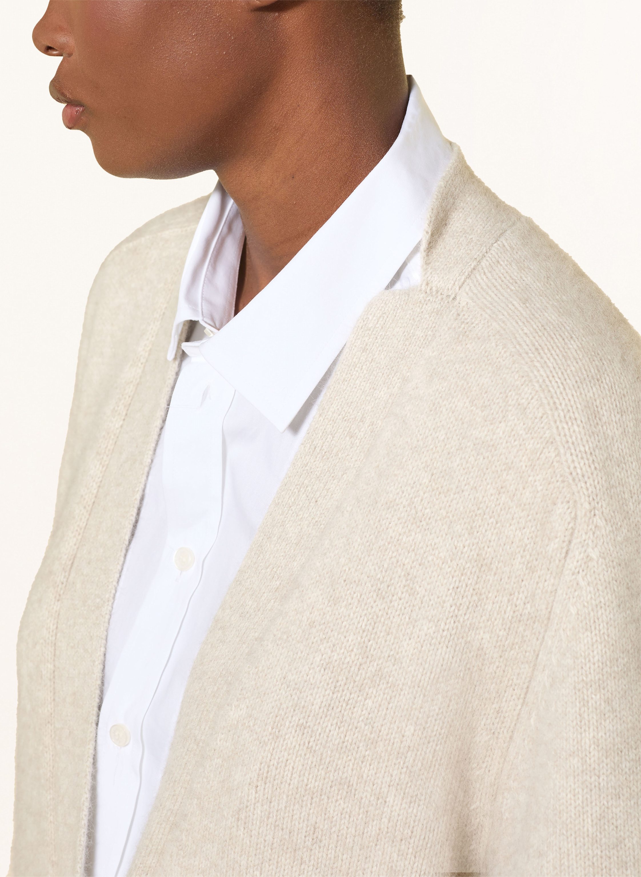 Thumbnail - Loulou De Saison Strickjacke Smet beige