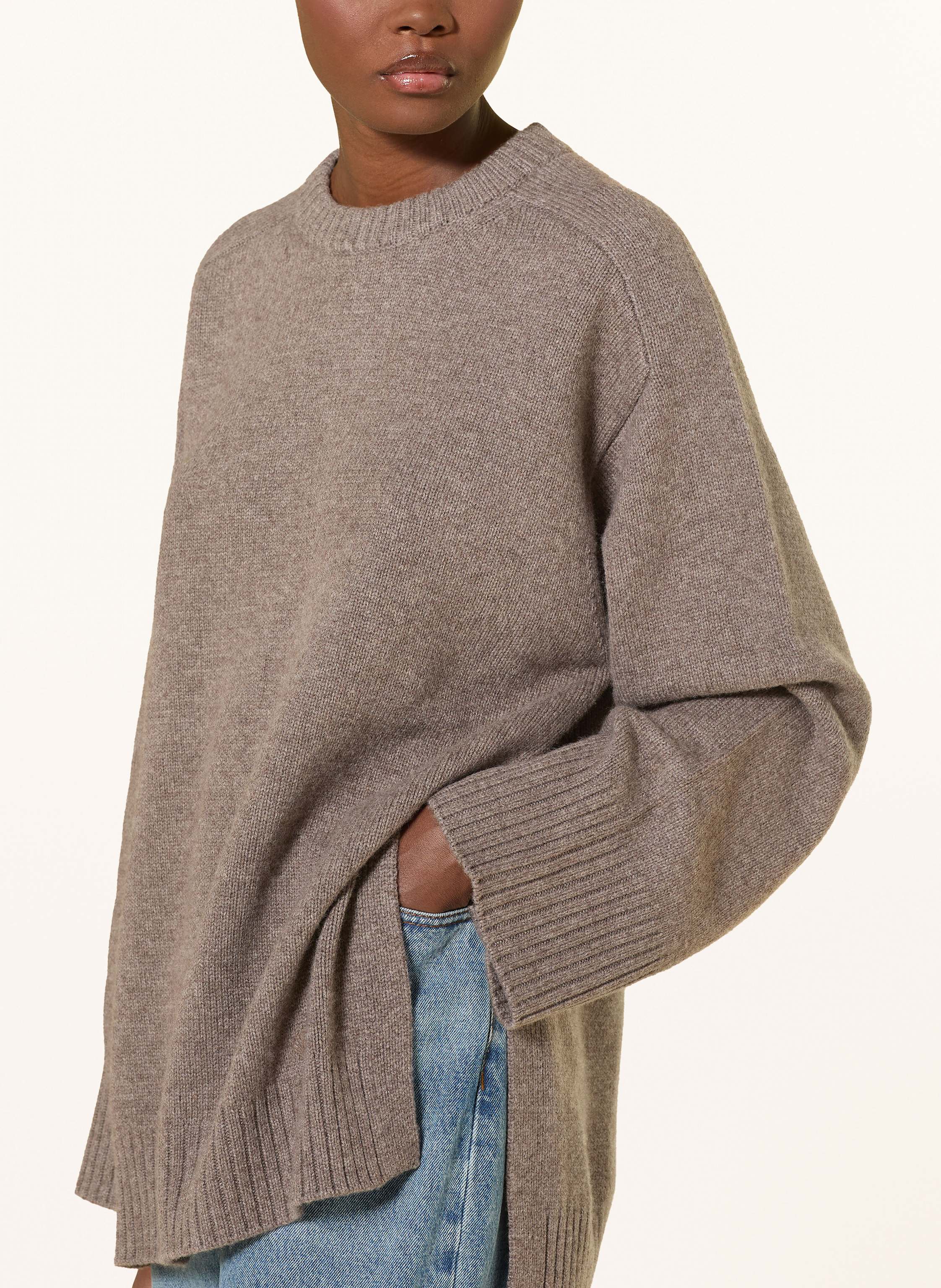 Thumbnail - Loulou De Saison Pullover Safi beige