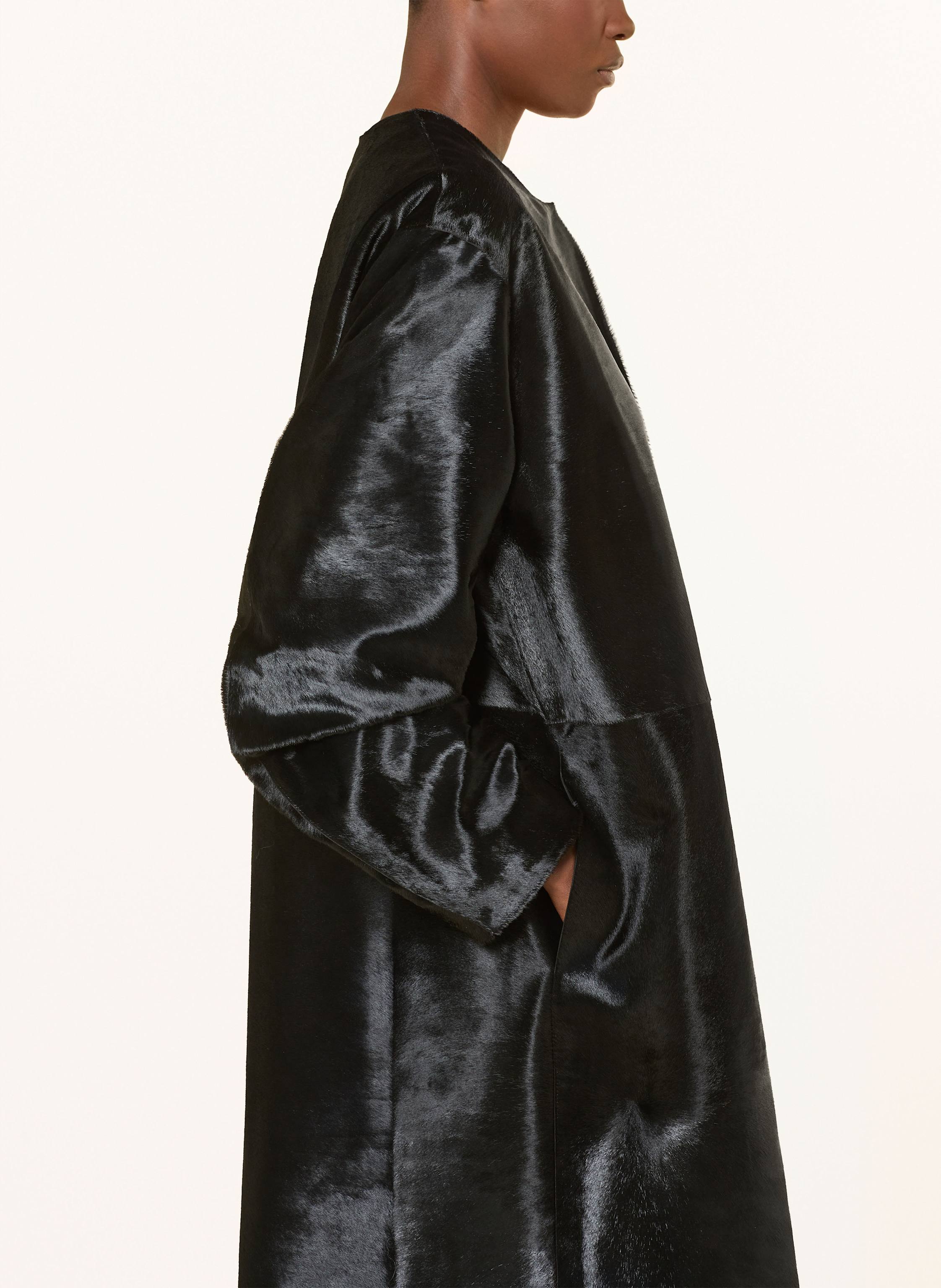 Thumbnail - Loulou De Saison Ledermantel Miller schwarz