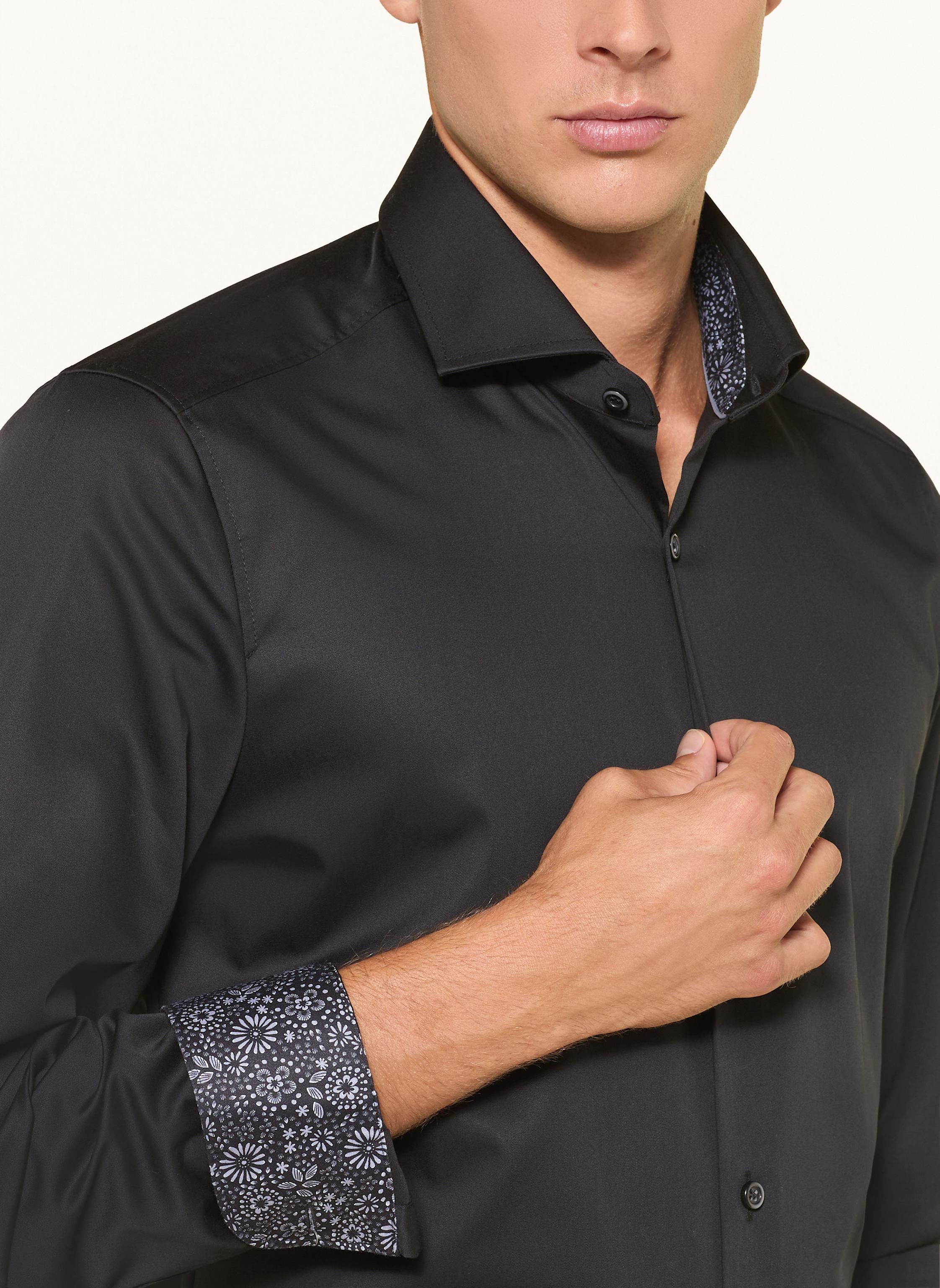 Thumbnail - Olymp Hemd Level Five Body Fit Mit Extralangem Arm schwarz