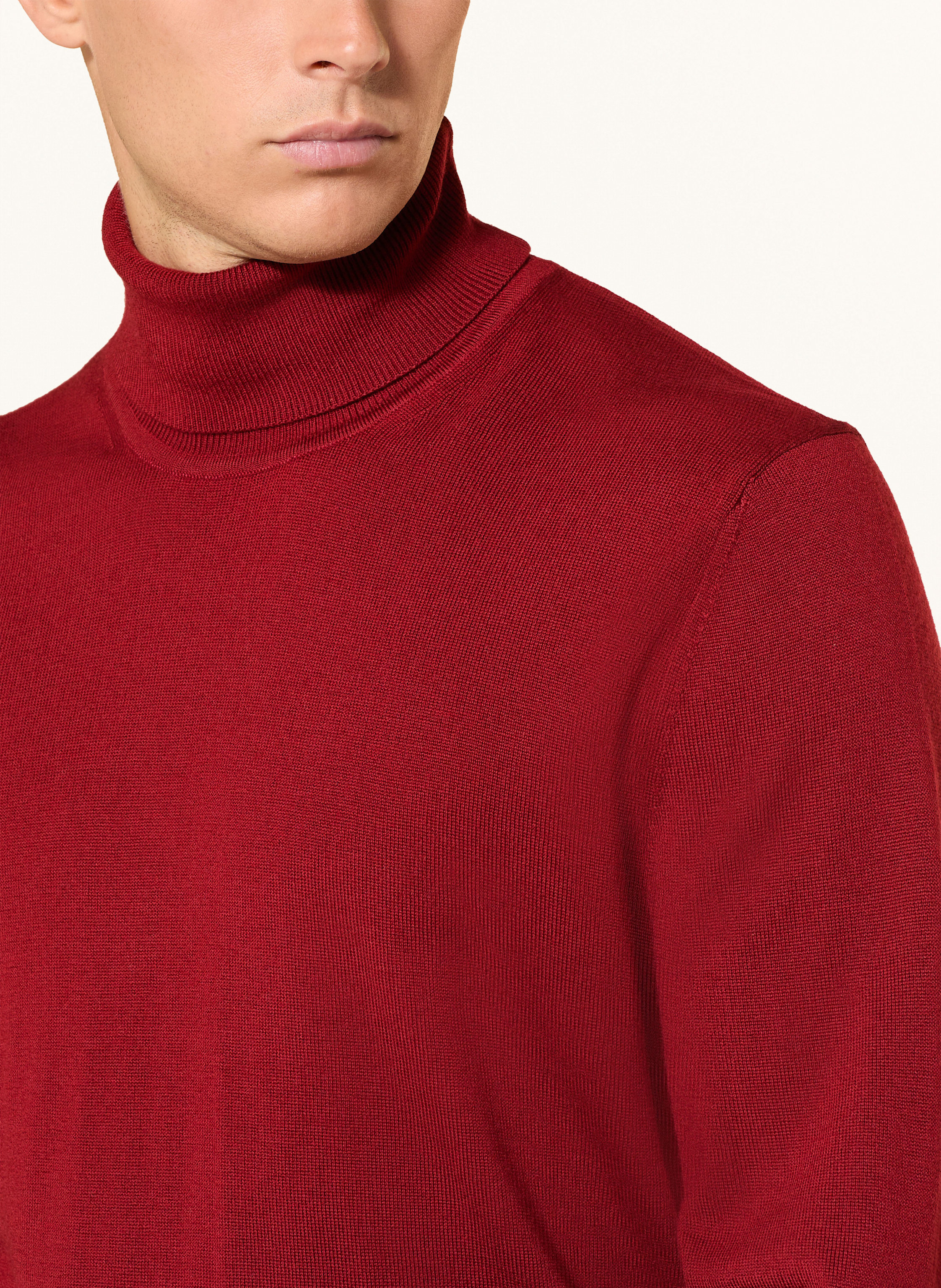 Thumbnail - Olymp Rollkragenpullover rot