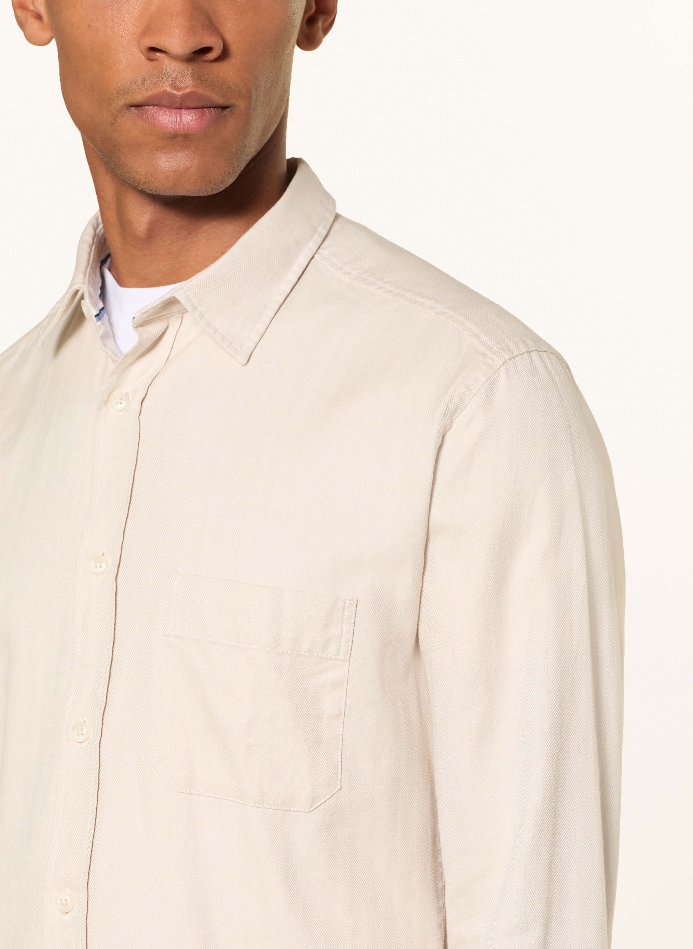 Thumbnail - Olymp Hemd Casual Regular Fit beige