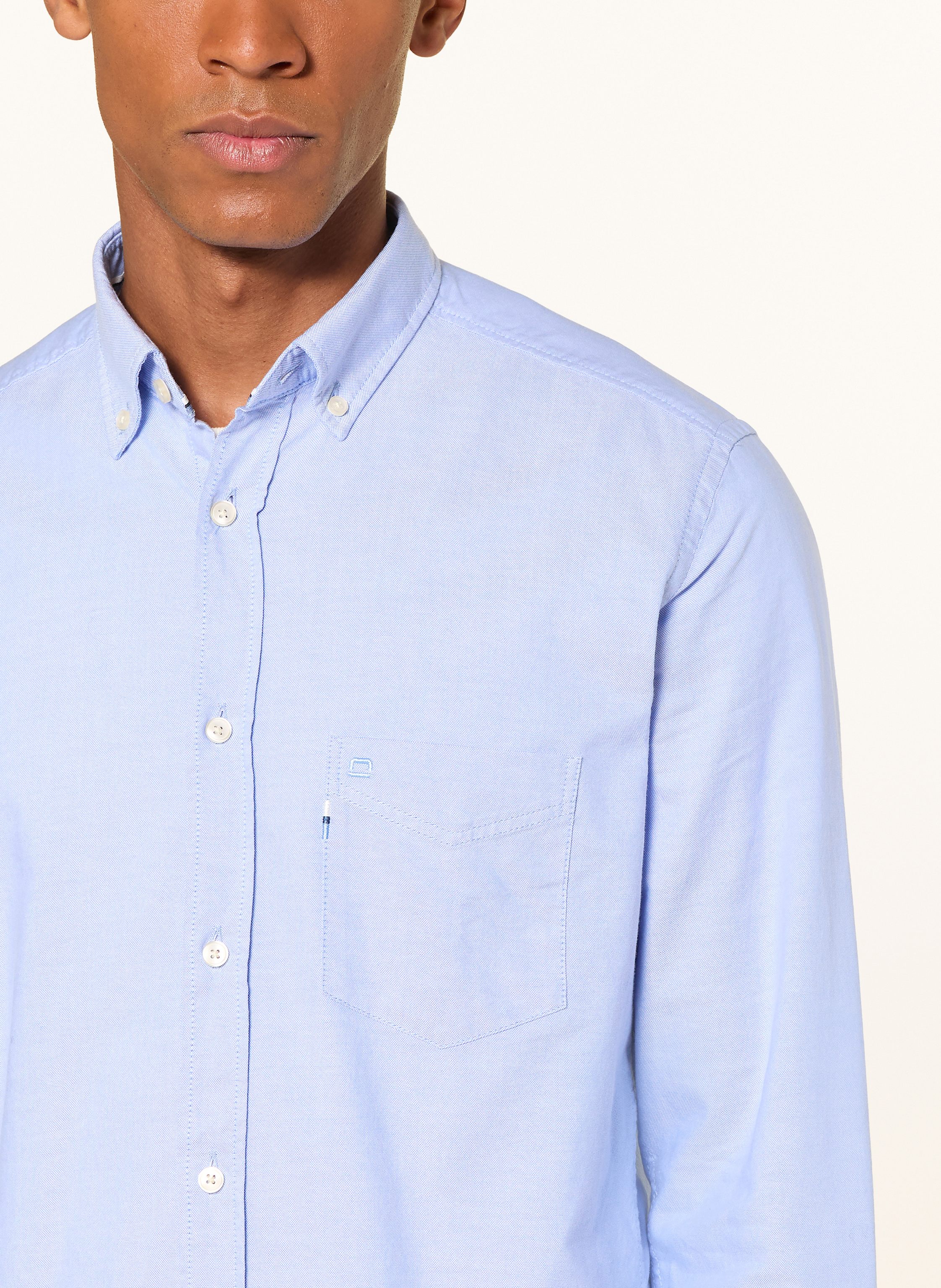 Thumbnail - Olymp Hemd Casual Regular Fit blau
