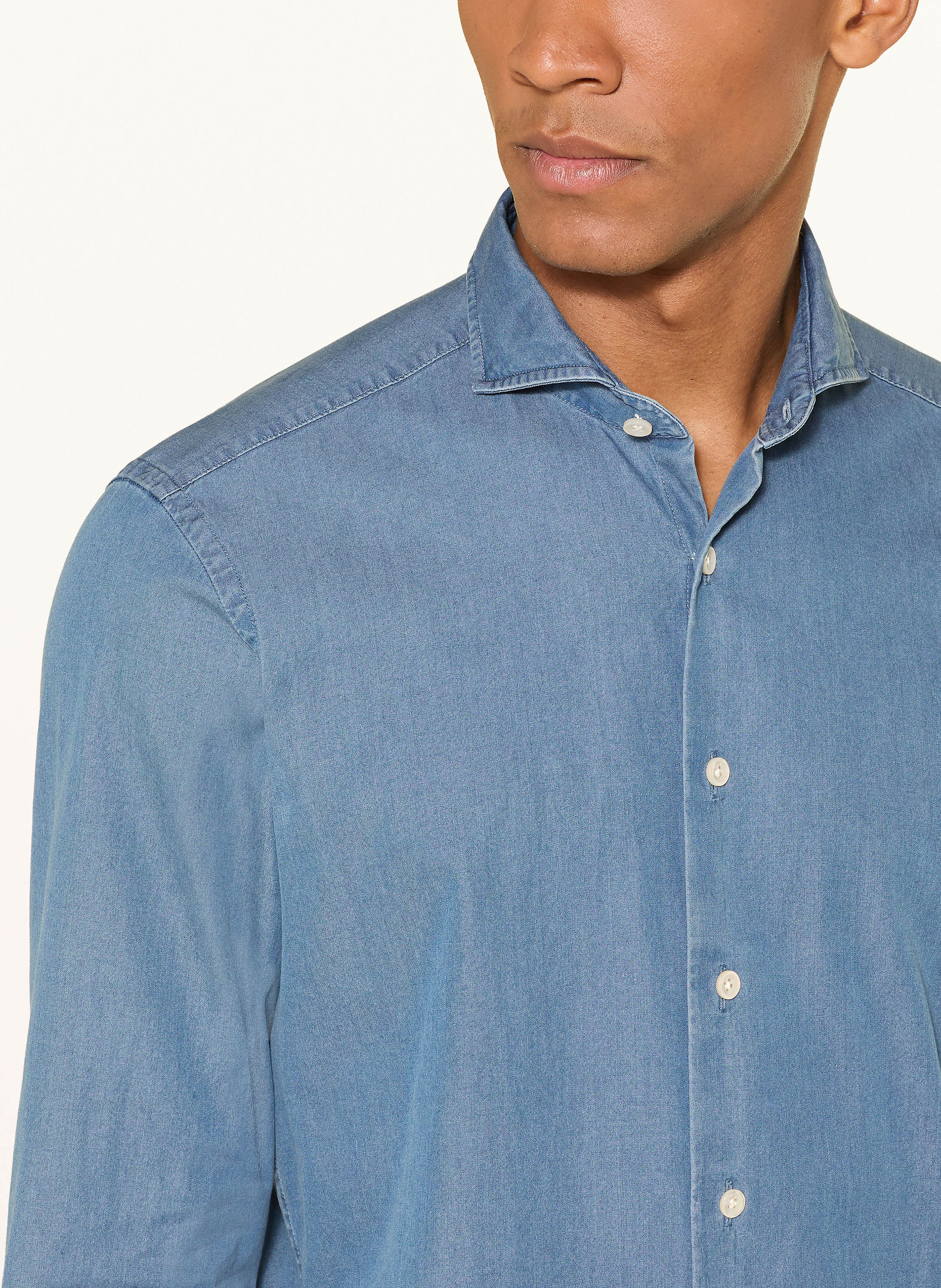 Thumbnail - Olymp Signature Hemd Signature Tailored Fit blau