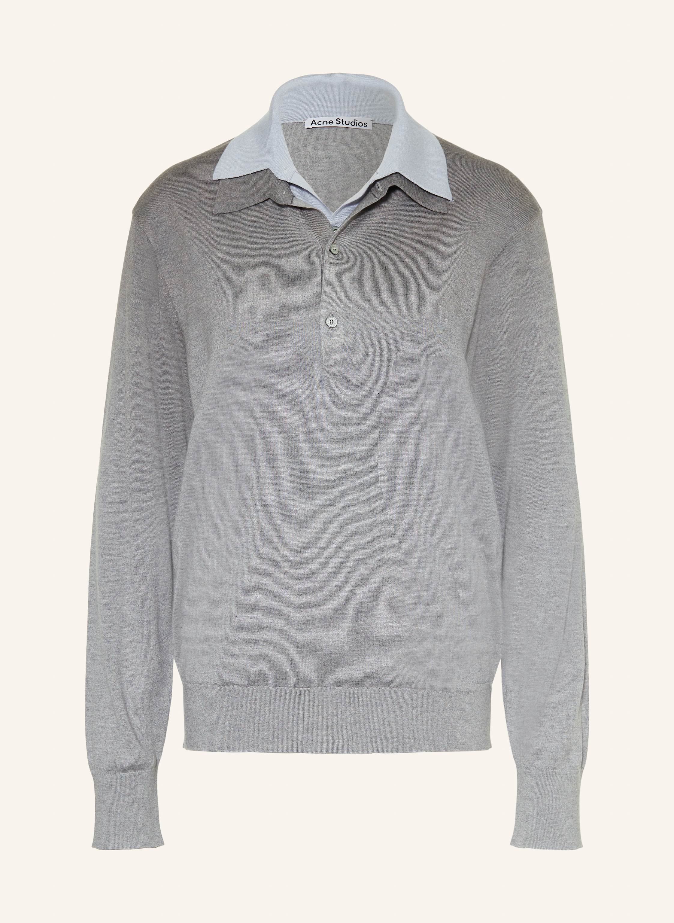 Acne Studios Strick-Poloshirt aus Seide