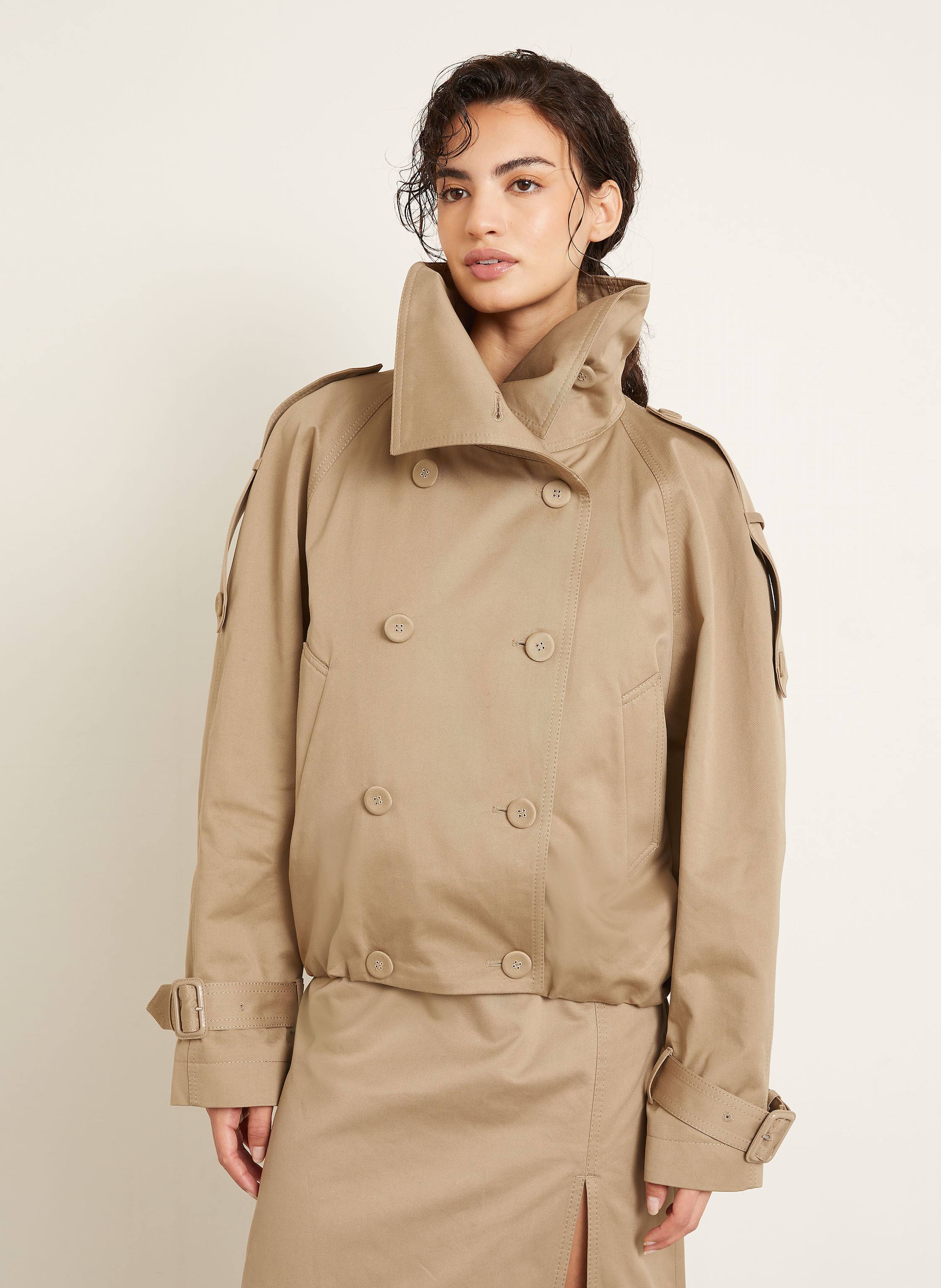 Thumbnail - Acne Studios Trench-Jacke beige