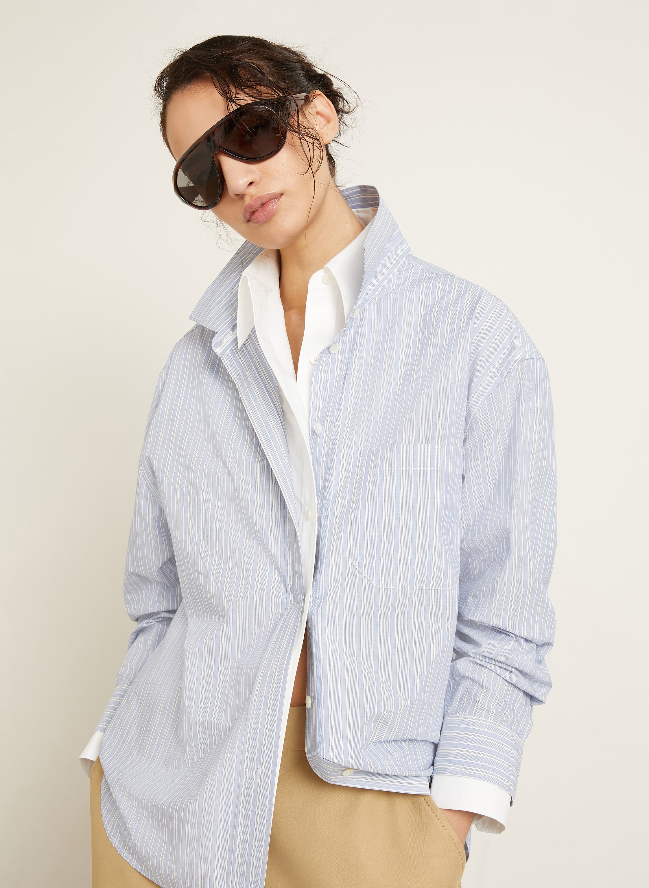 Thumbnail - Acne Studios Hemdbluse blau
