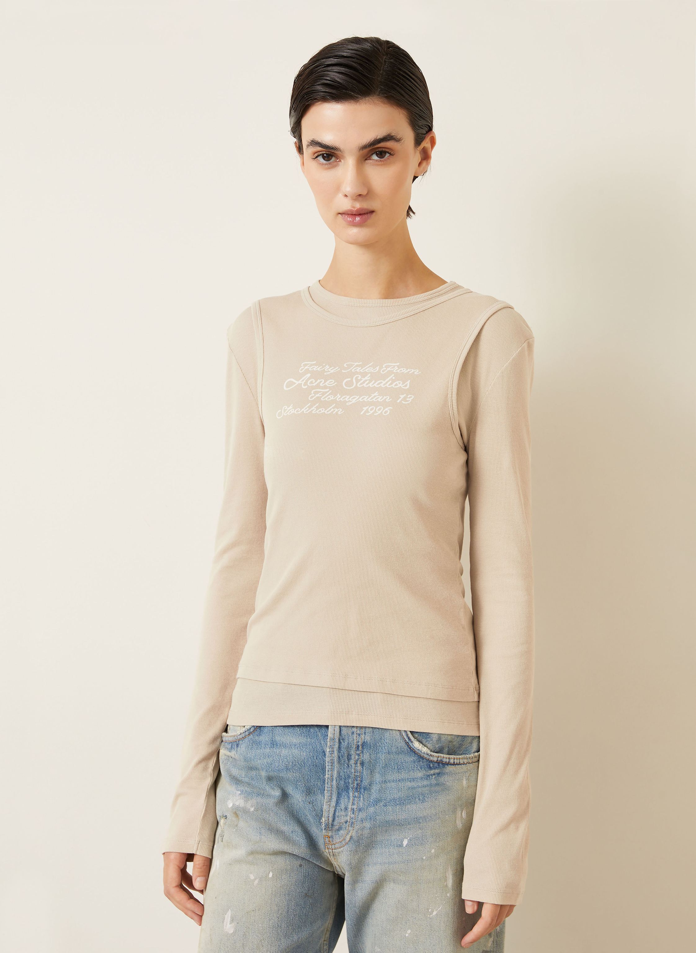 Thumbnail - Acne Studios Set: Longsleeve Und Top beige