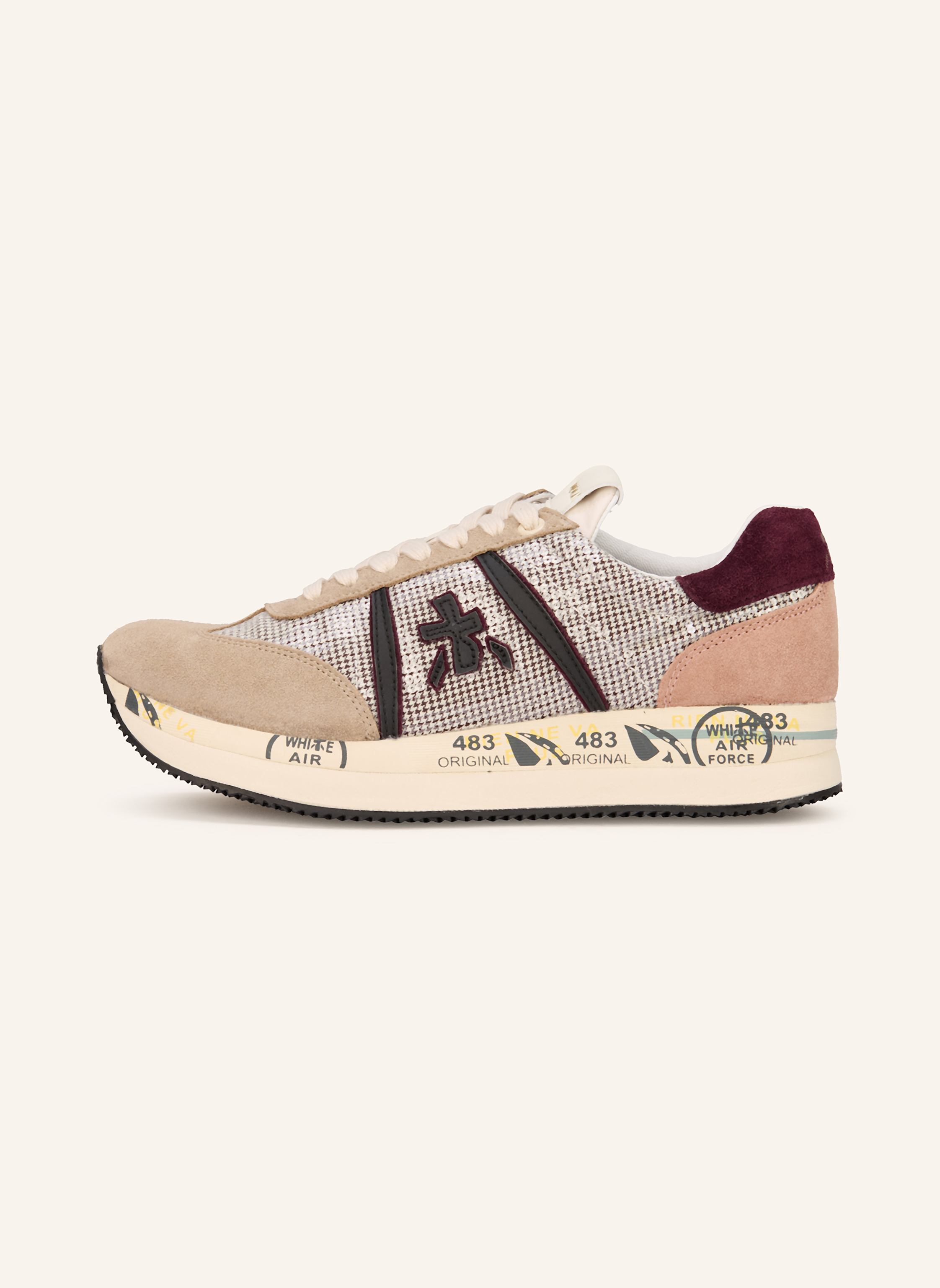 Thumbnail - Premiata Sneaker Cassie Mit Pailletten beige