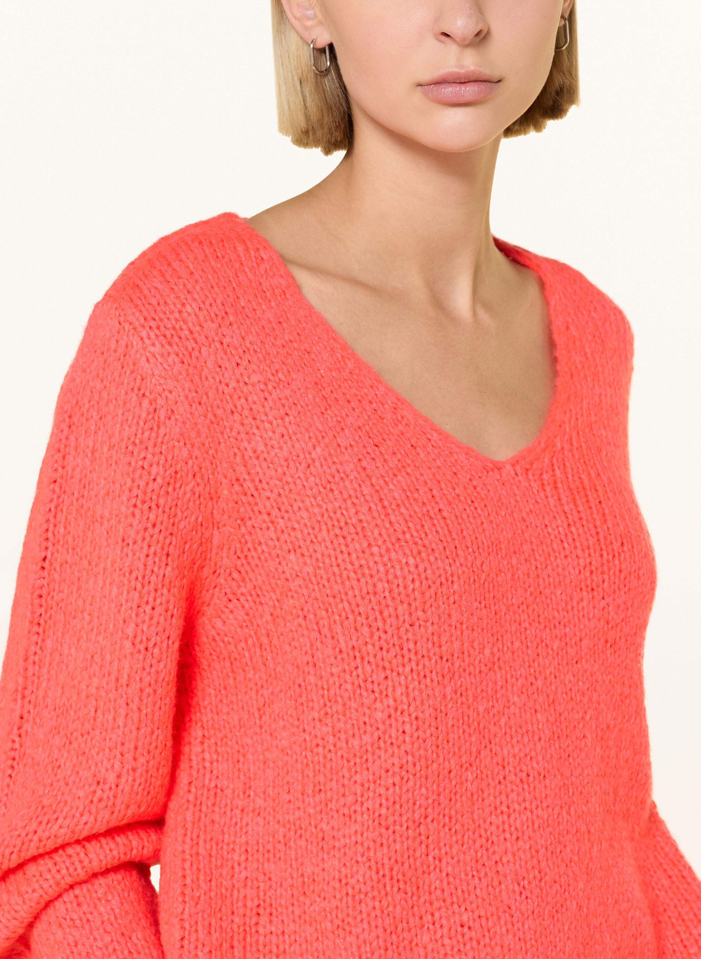 Thumbnail - Oui Pullover pink