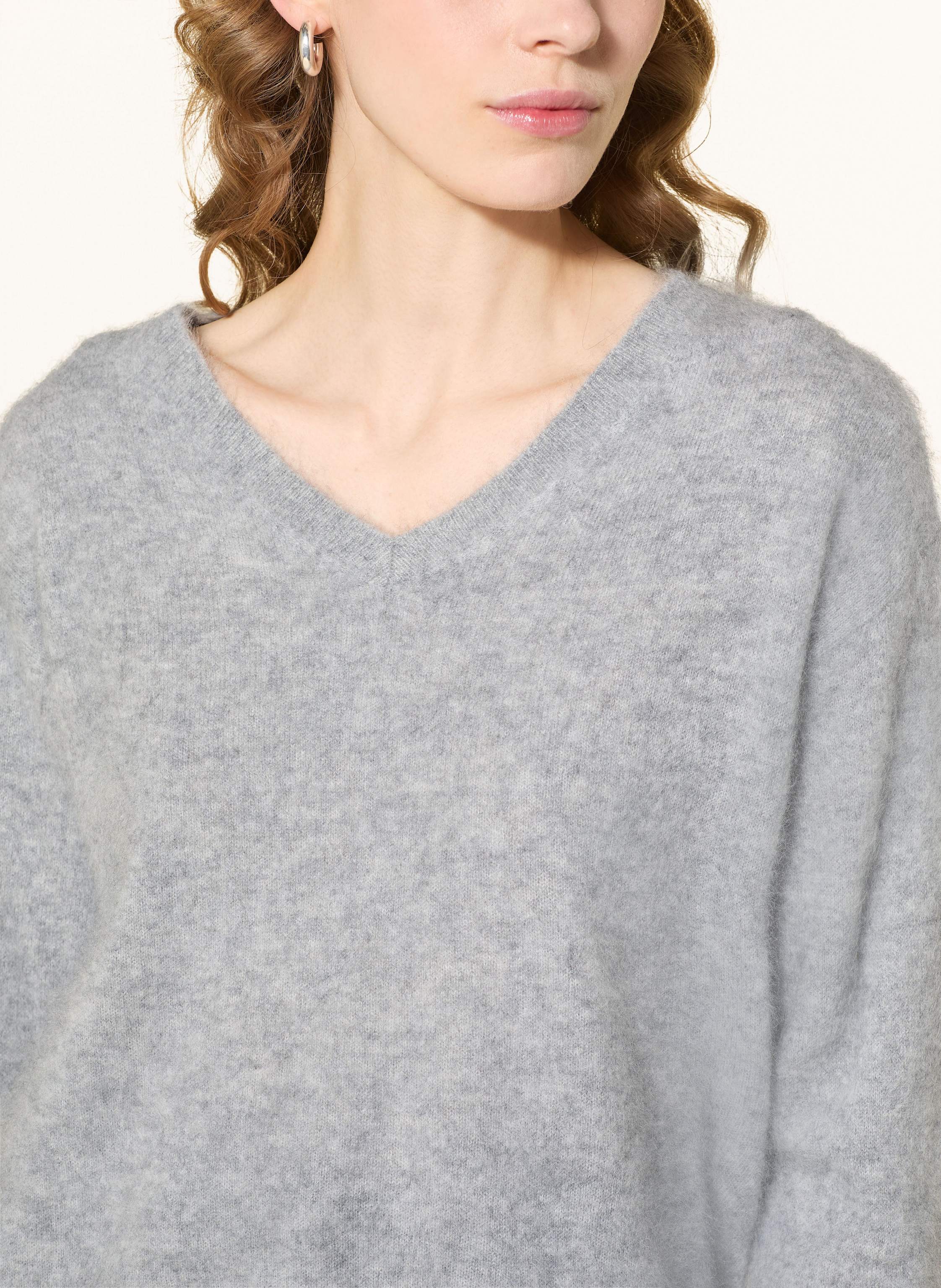 Thumbnail - Oui Cashmere-Pullover grau