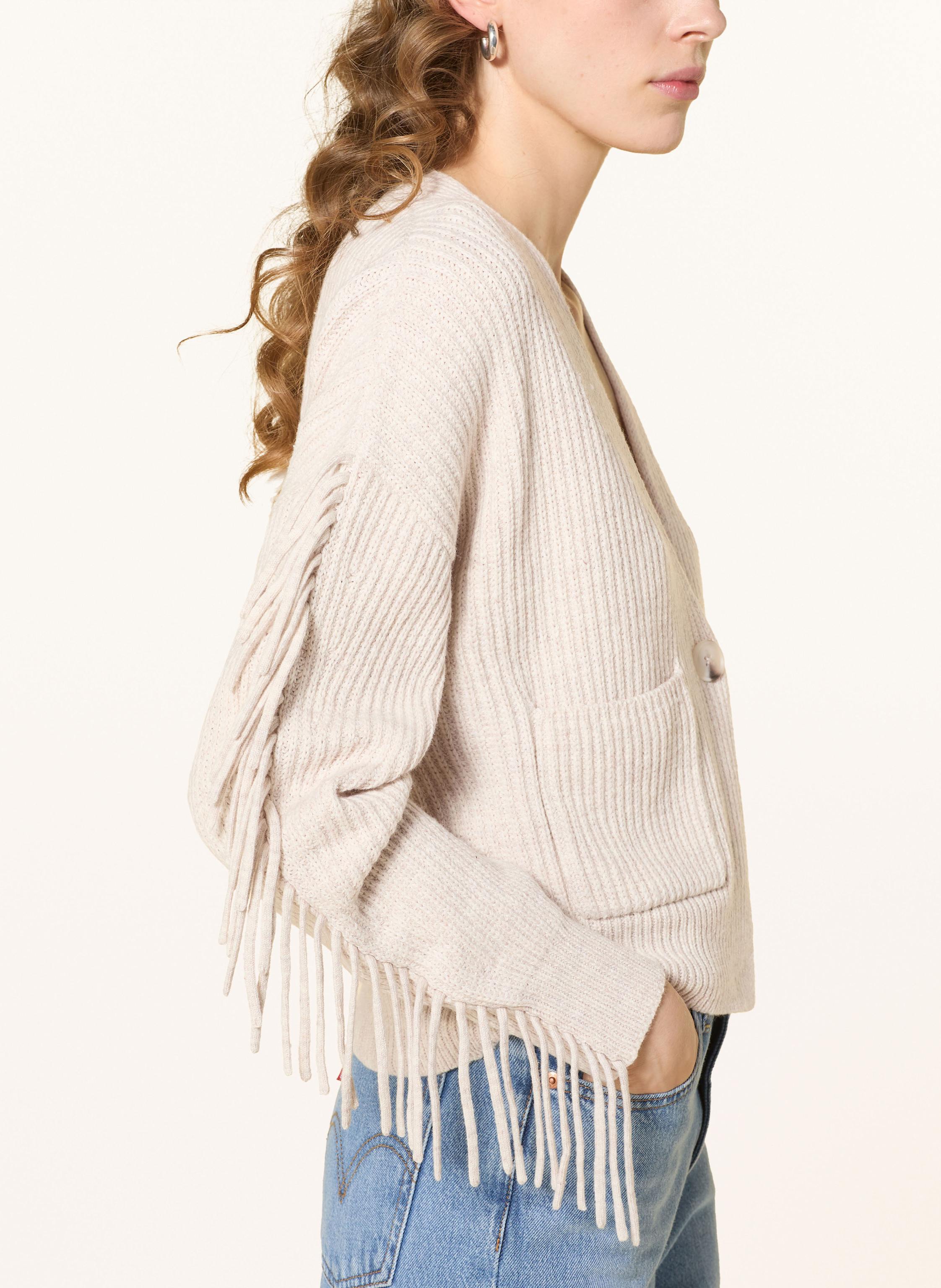 Thumbnail - Oui Strickjacke beige