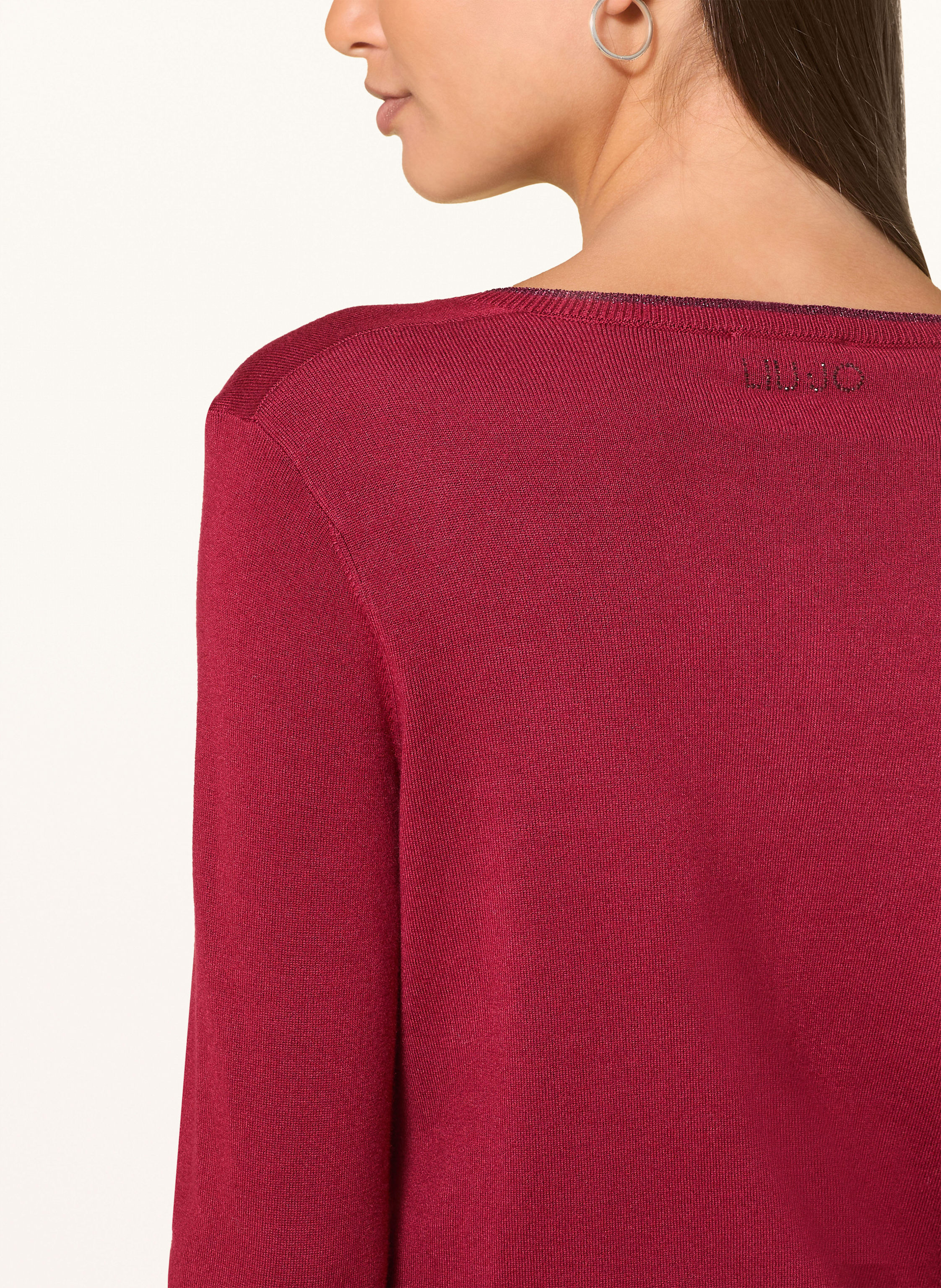 Thumbnail - Liu Jo Strickjacke Mit Glitzergarn rot