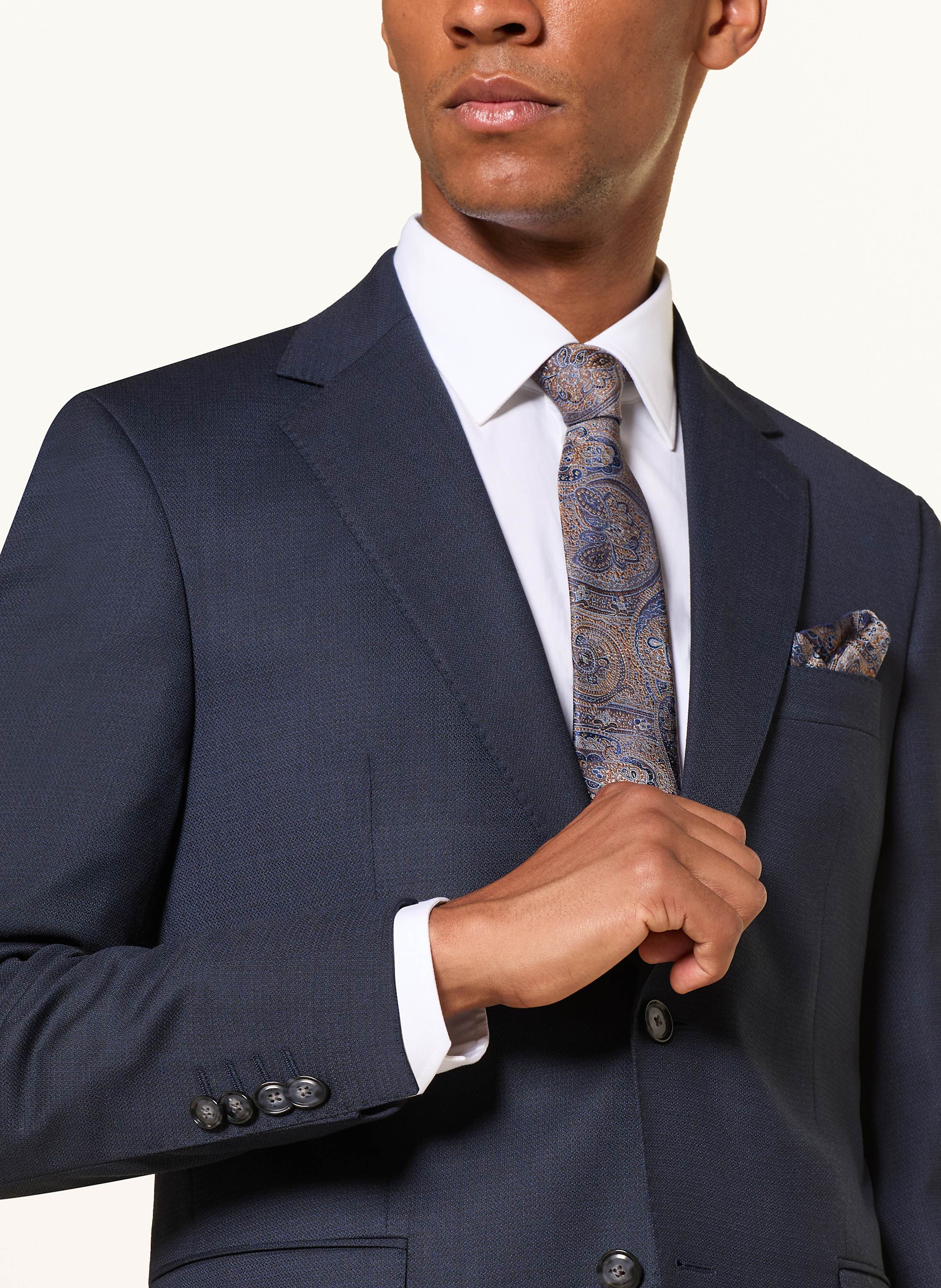 Thumbnail - Paul Set: Krawatte Und Einstecktuch braun