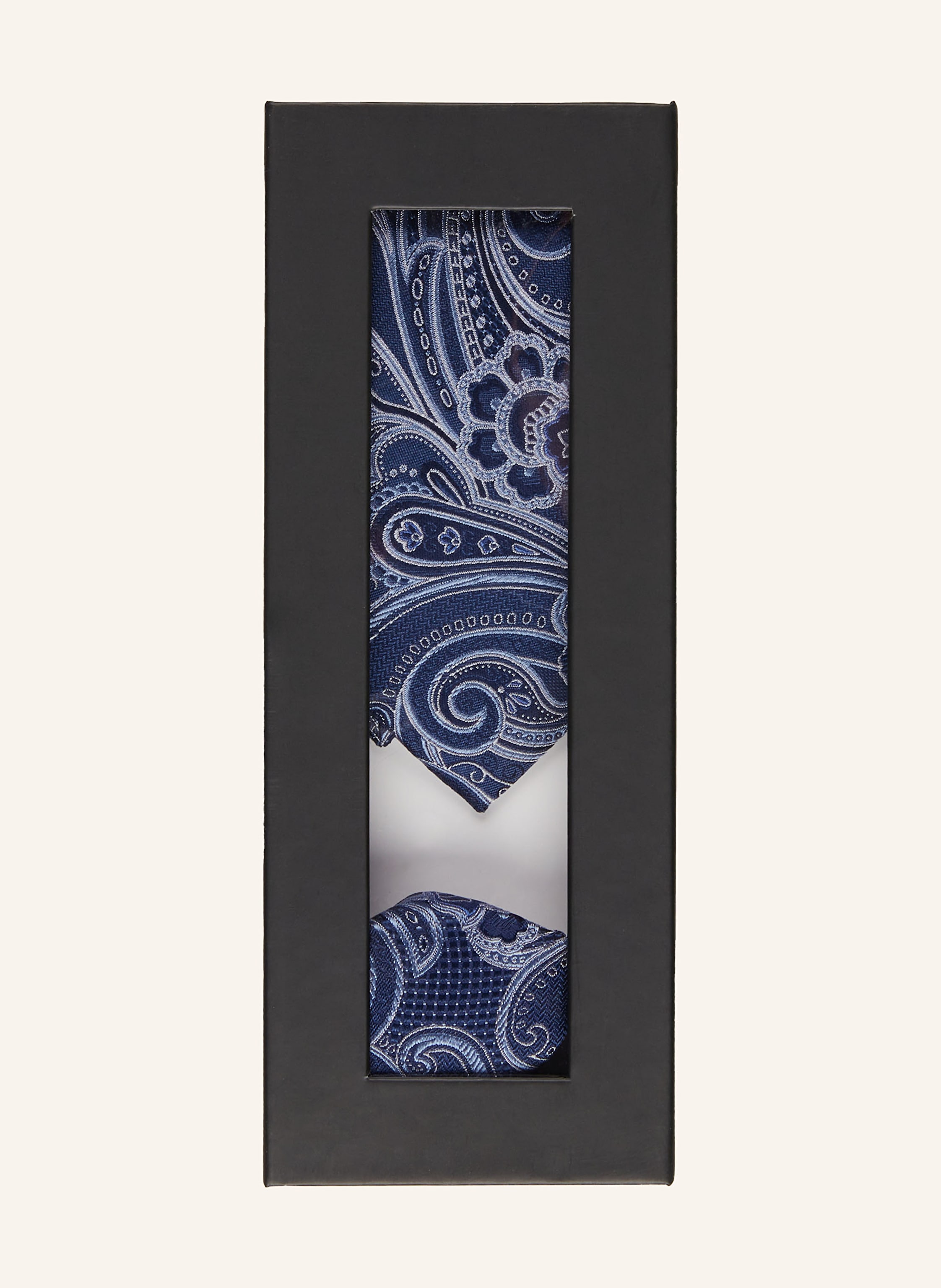 Thumbnail - Paul Set: Krawatte Und Einstecktuch blau