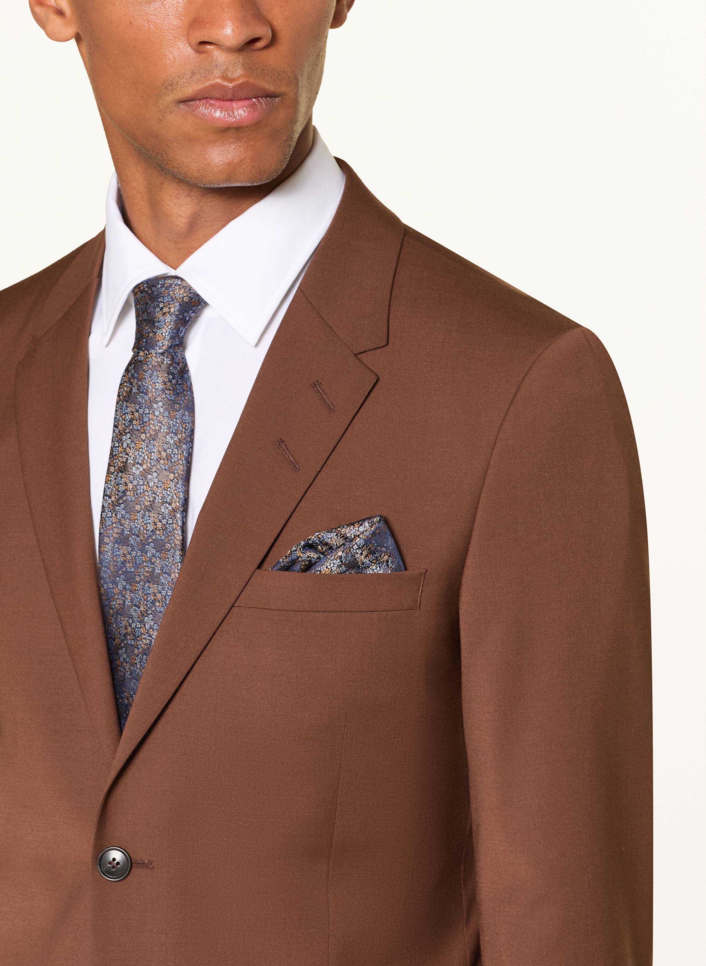 Thumbnail - Paul Set: Krawatte Und Einstecktuch braun