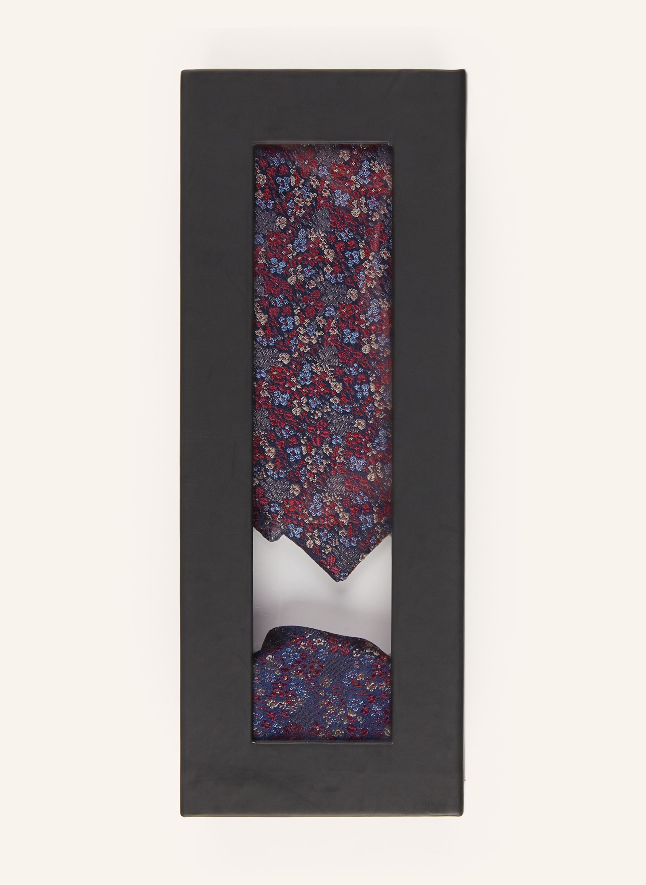 Thumbnail - Paul Set: Krawatte Und Einstecktuch rot