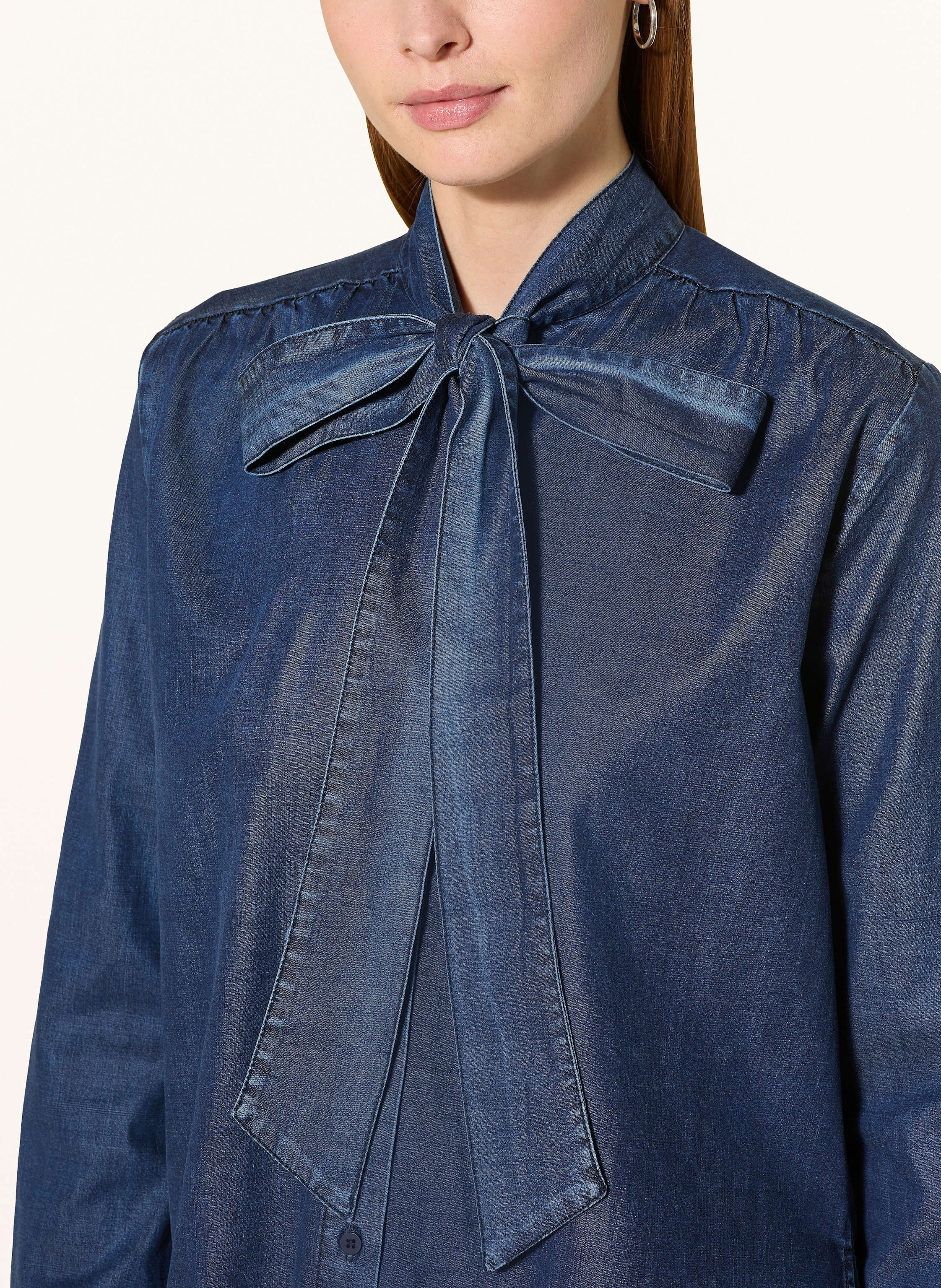 Thumbnail - Smith & Soul Schluppenbluse In Jeansoptik blau