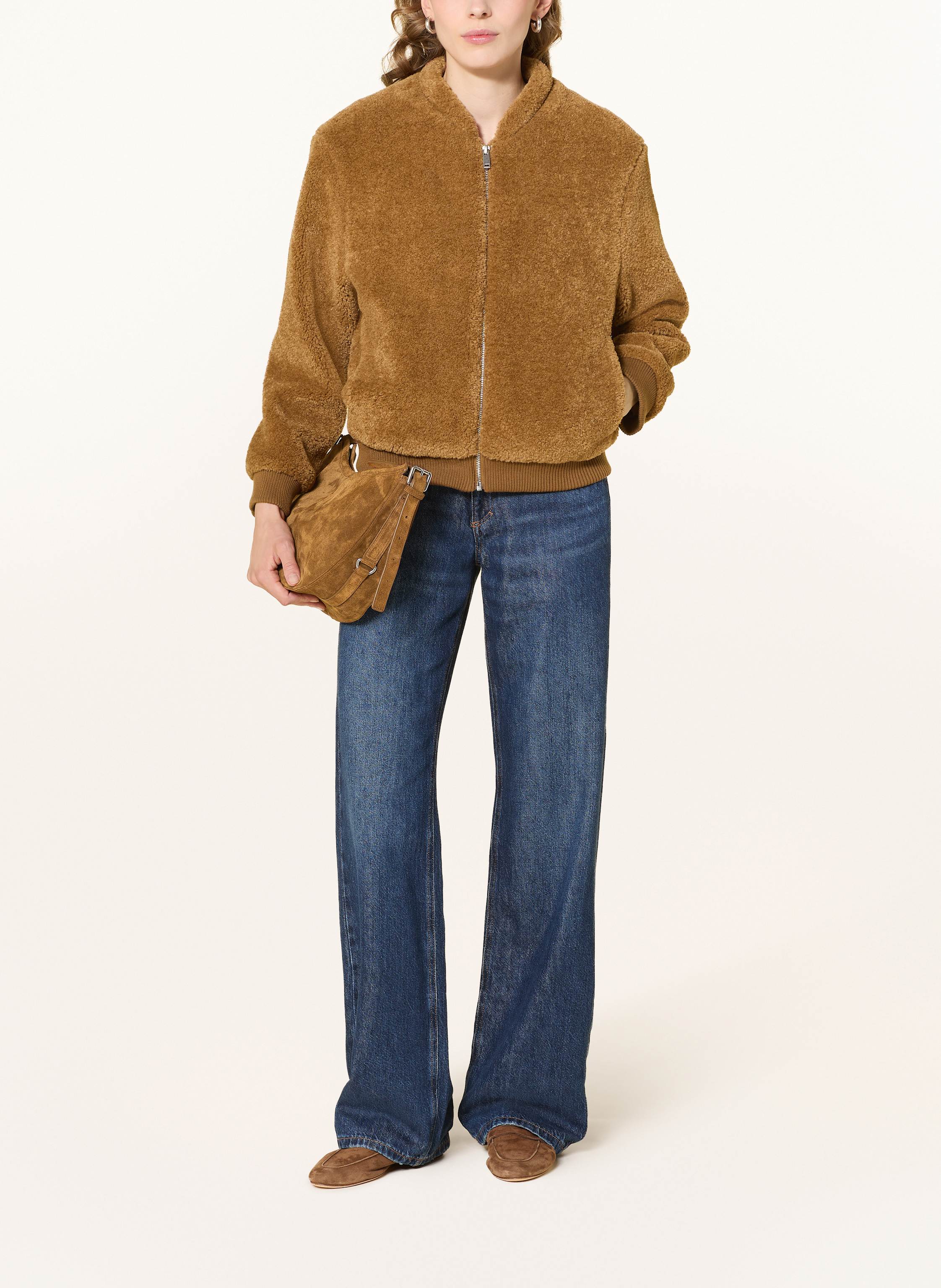 Thumbnail - Smith & Soul Blouson Aus Teddyfell braun