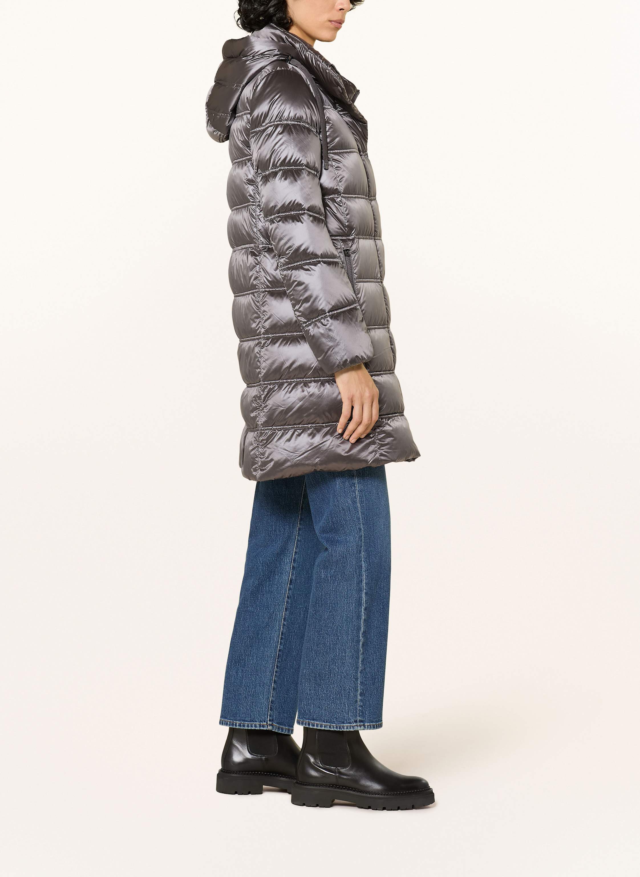 Thumbnail - Bogner Daunenmantel Lynn-d5 Mit Abnehmbarer Kapuze grau