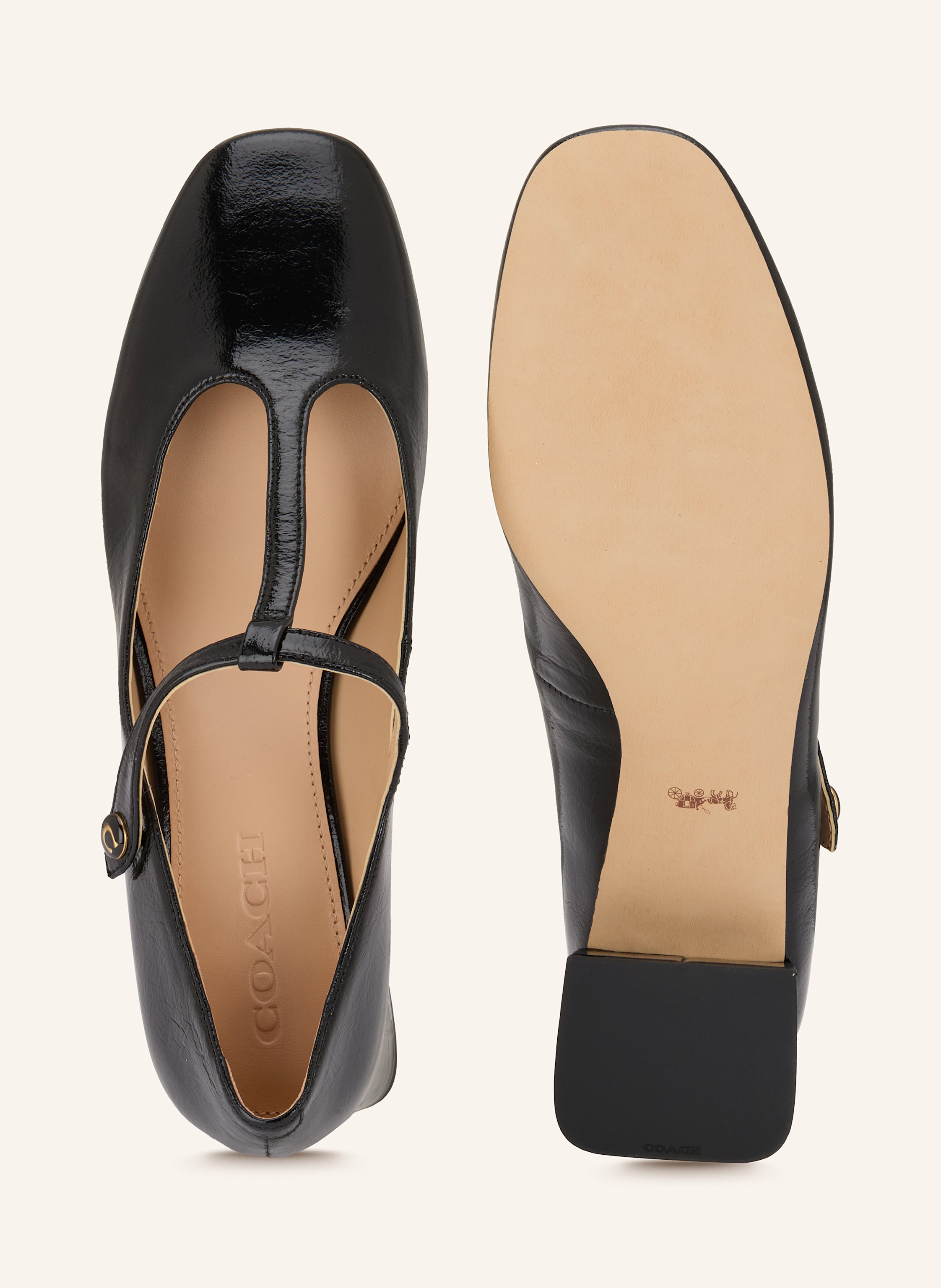 Thumbnail - Coach Mary-Jane-Pumps schwarz