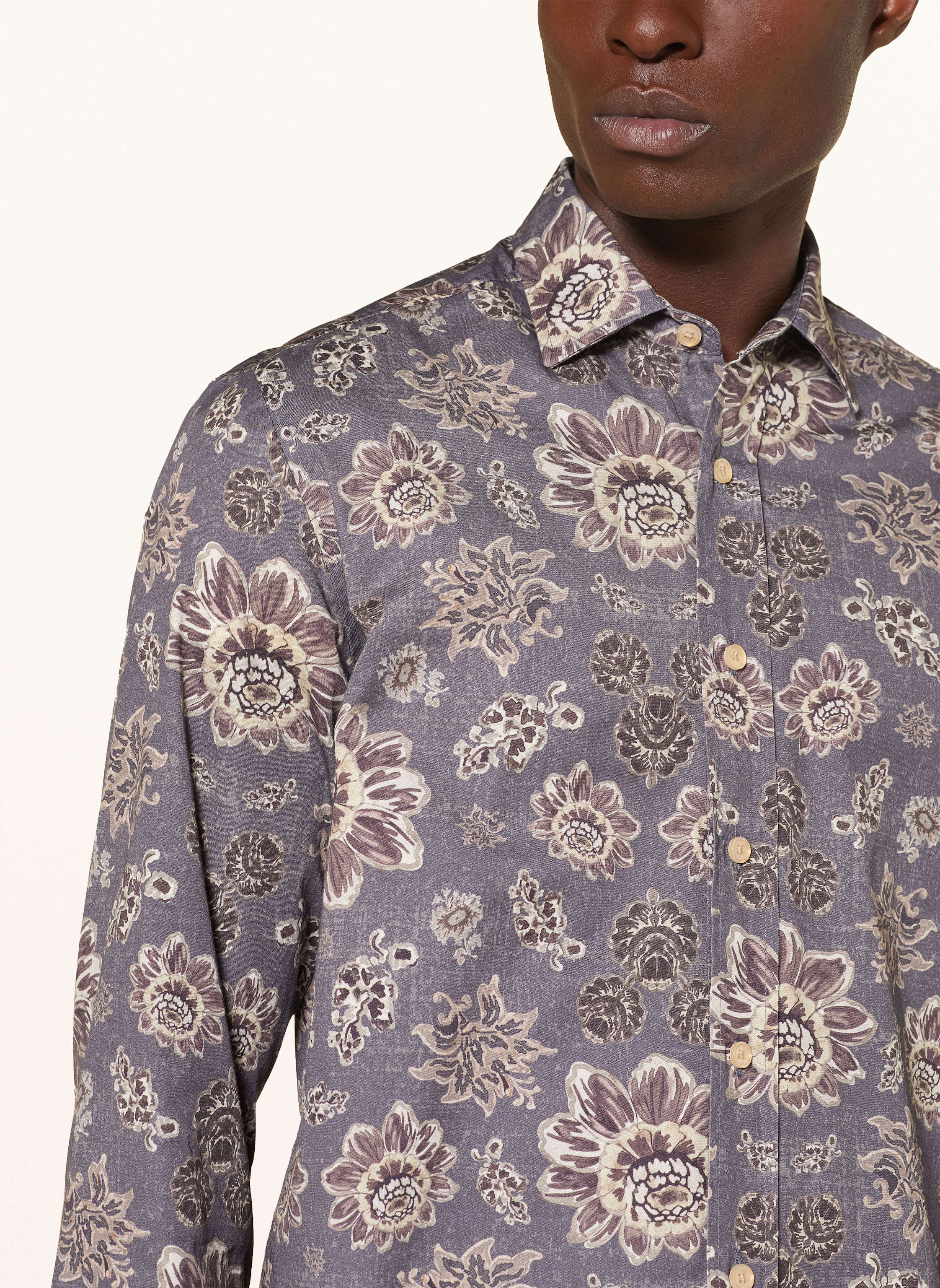 Thumbnail - Mos Mosh Gallery Hemd Mmgmassa Comfort Fit grau